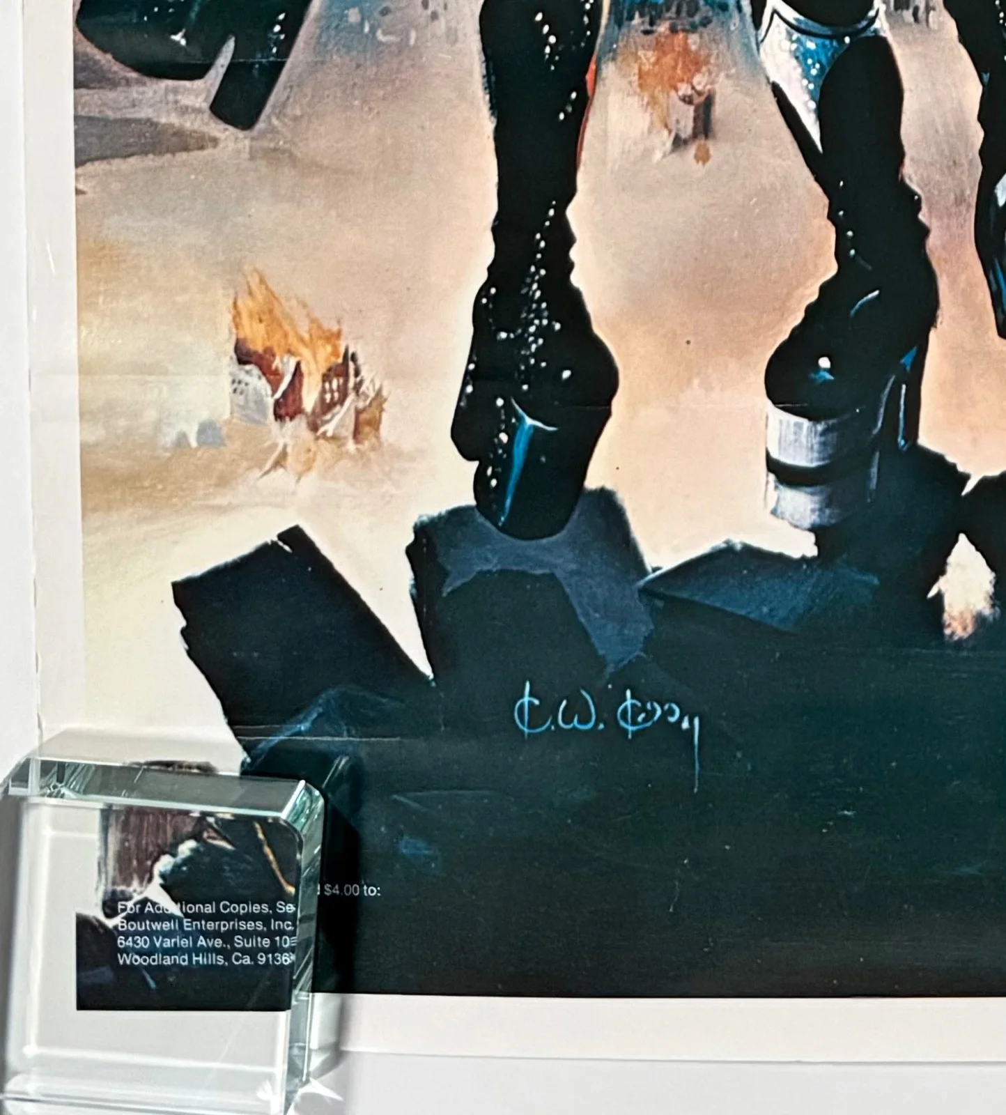 KISS Signed Autograph JSA Destroyer Poster Ace Frehley Peter Criss, изображение 5