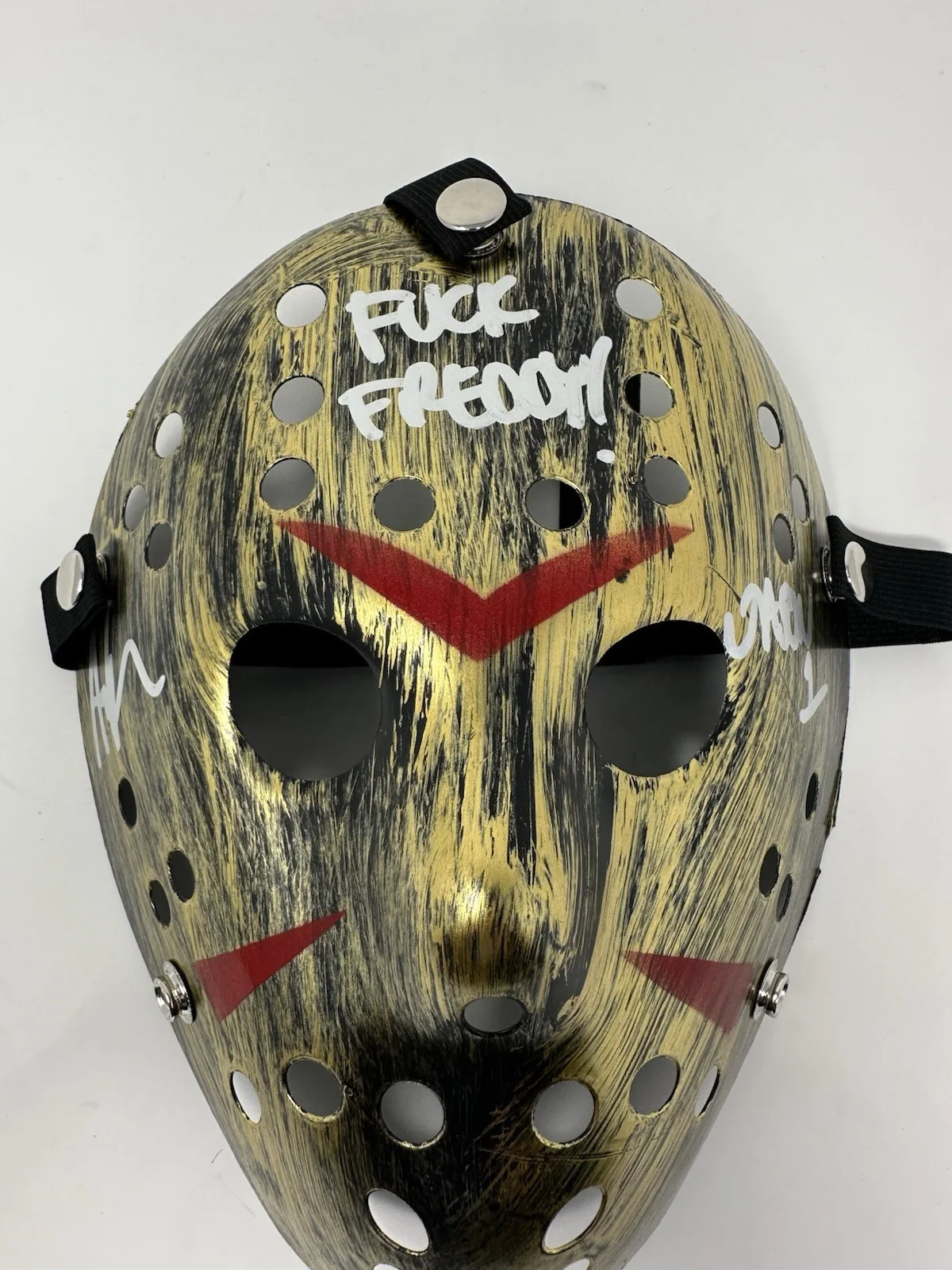 Ari Lehman — Ari Lehman Jason 1 Signed Mask “F**K Freddy” Primetime COA Friday The 13th, image 4