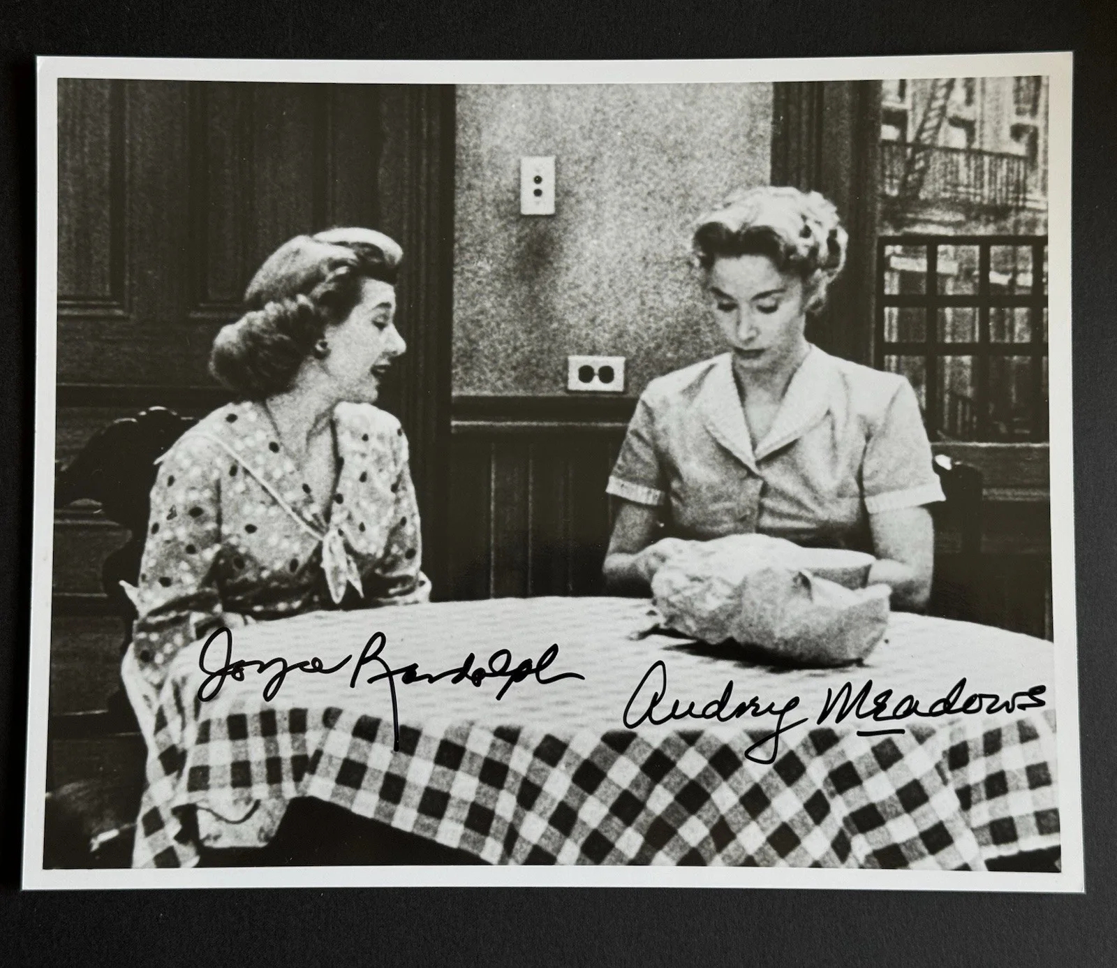 Audrey Meadows, Joyce Randolph — Audrey Meadows Joyce Randolph Signed The Honeymooners Photo JSA COA not PSA BAS