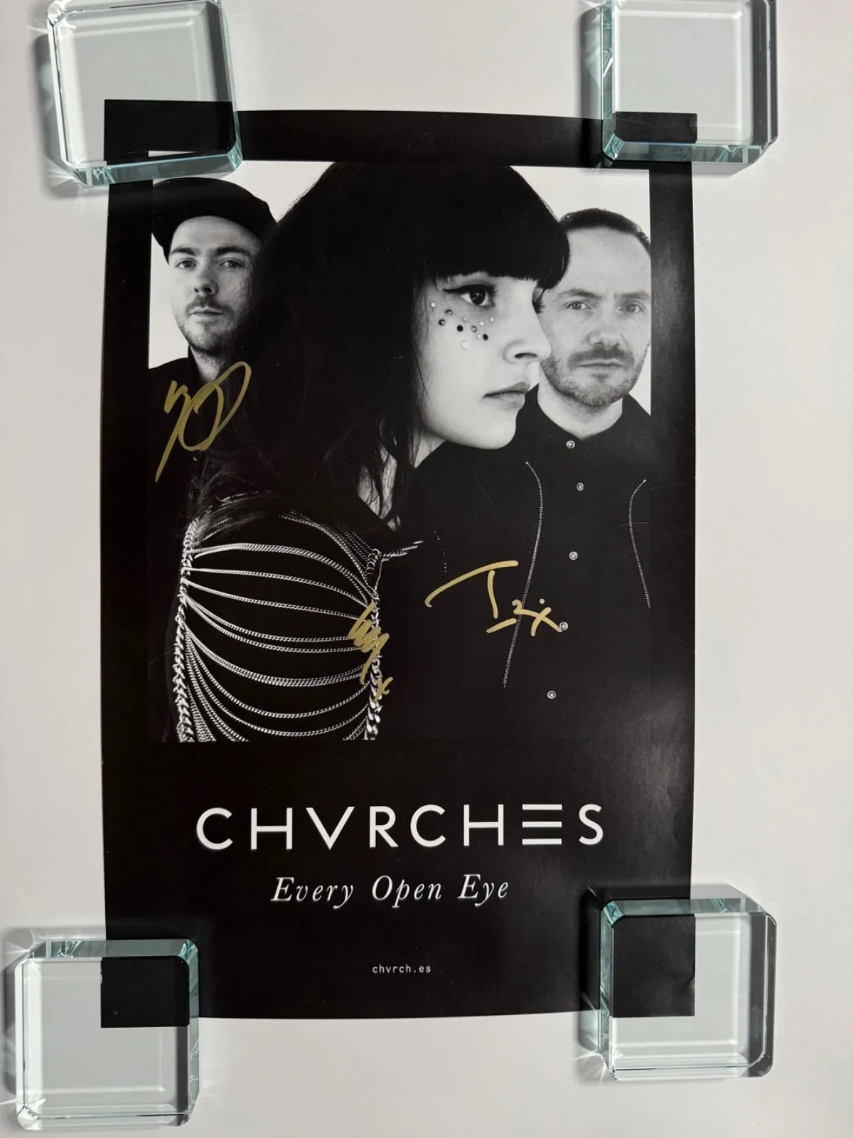 Chvrches JSA 17 x 11 Autograph Signed Poster Lauren Mayberry, image 3