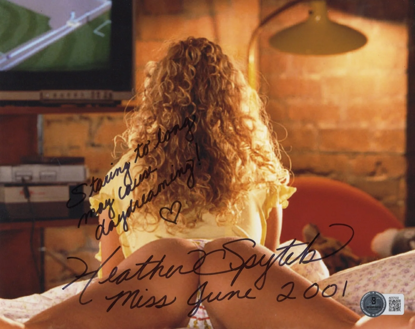 Pamela Anderson — Heather Spytek Autographed Signed SEXY Miss June PLAYBOY 8x10 Photo Beckett BAS