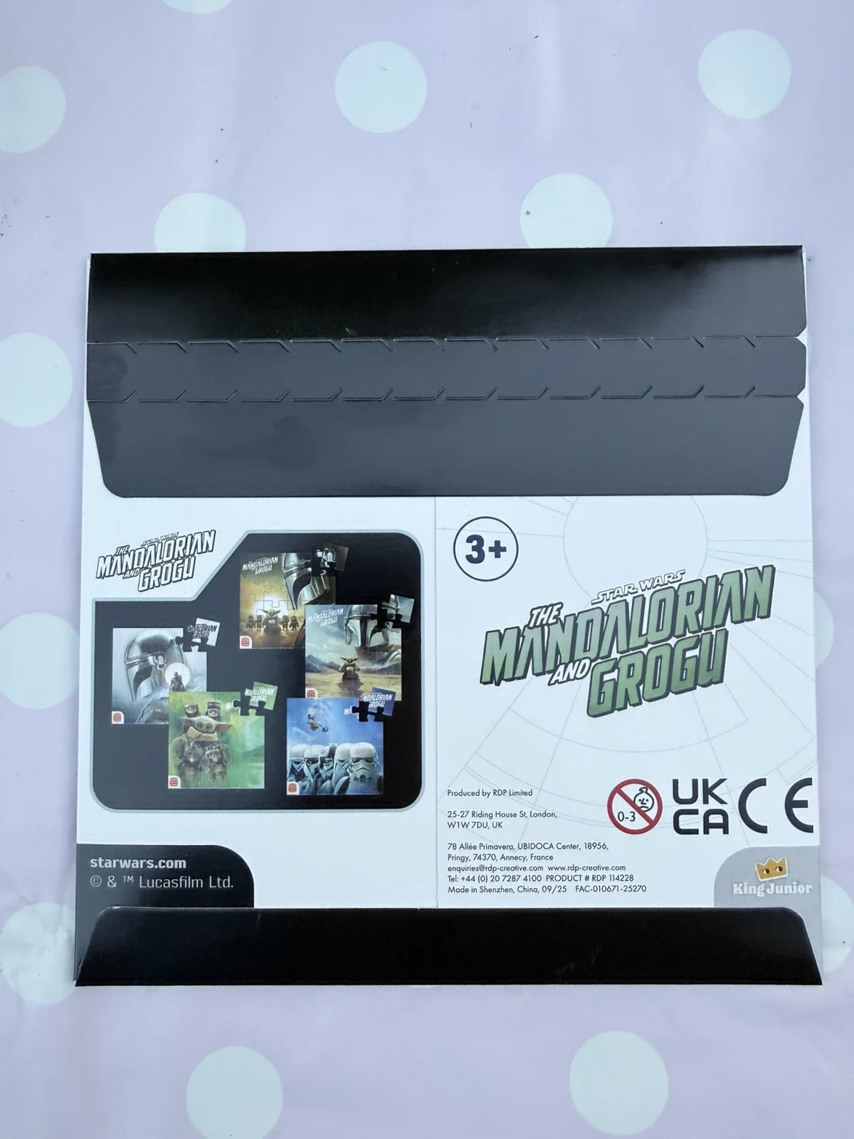 STAR WARS - THE MANDALORIAN & GROGU STORMTROOPER JIGSAW GLOW IN THE DARK PUZZLE, image 2