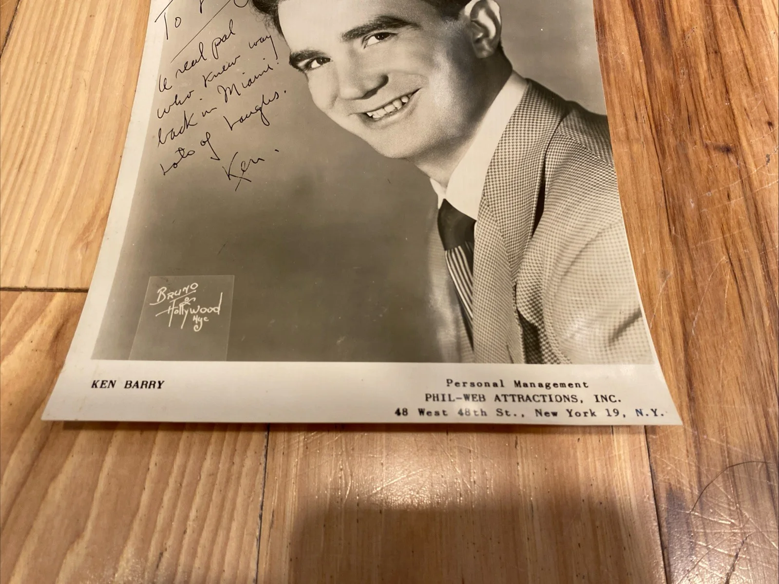 Ken Barry Signed Photograph Photo Hollywood Actor Comedian Singer Mama’s Family, изображение 3