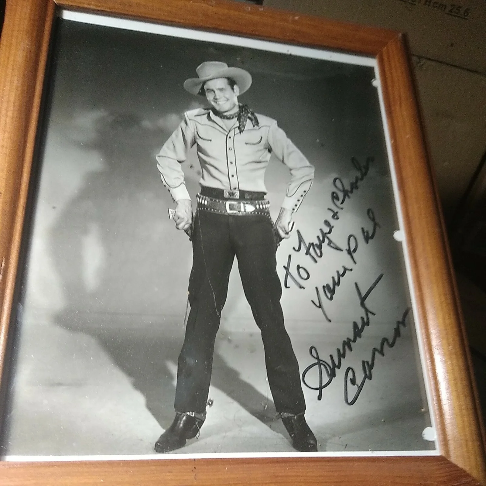sunset carson — Sunset Carson signed in person @ Memphis Film Festival UNFRAMED photo 8x10, изображение 2