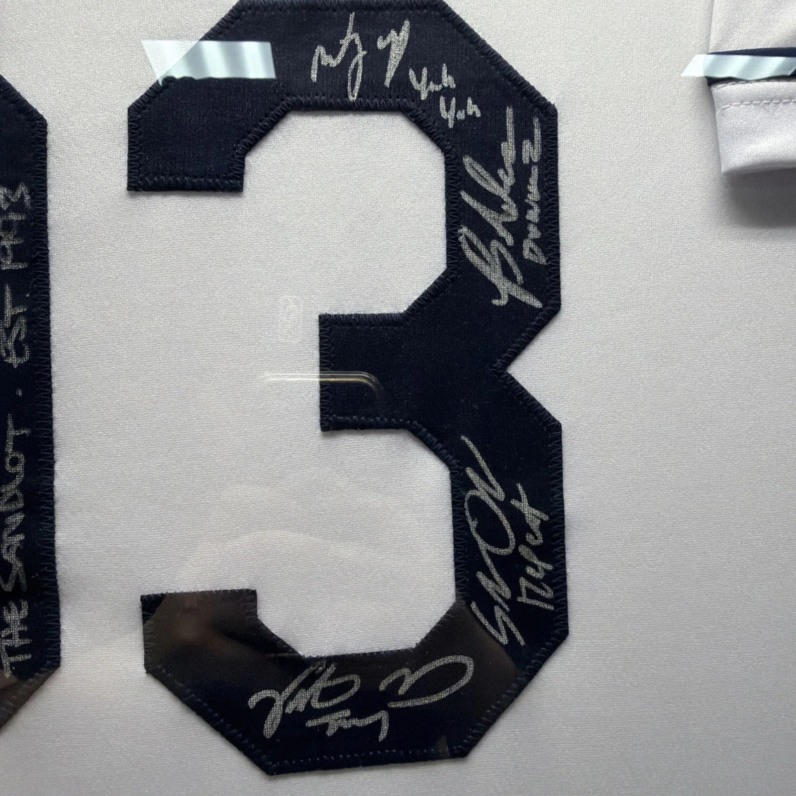 Patrick Renna — The Sandlot Cast Autographed Baseball Jersey 93 W/ Name Inscriptions Beckett, image 3