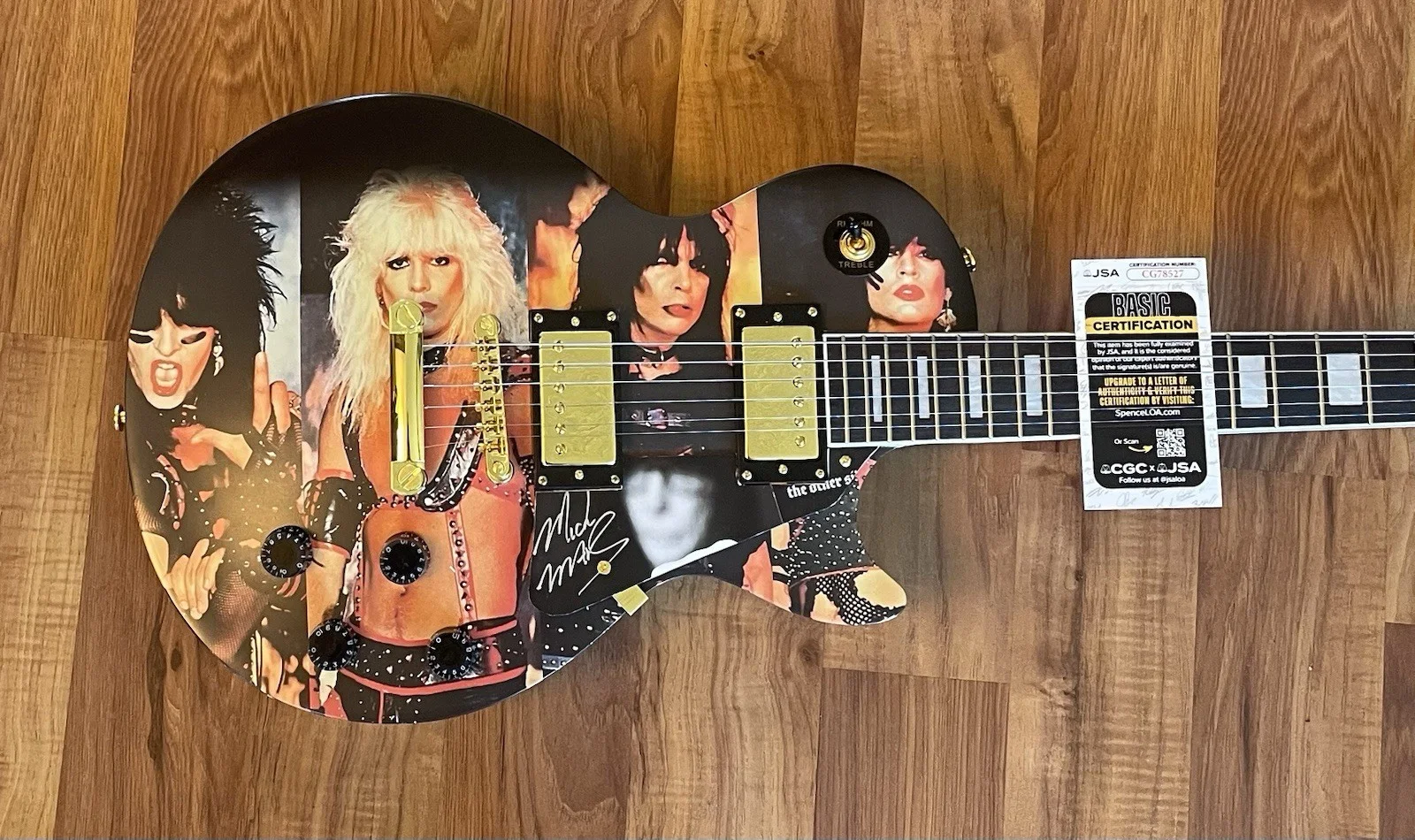 Mick Mars Signed Motley Crue Shout At The Devil Les Paul Guitar JSA COA, image 2