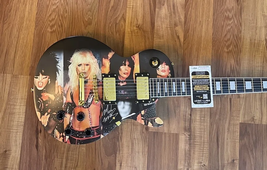 Mick Mars Signed Motley Crue Shout At The Devil Les Paul Guitar JSA COA, image 5