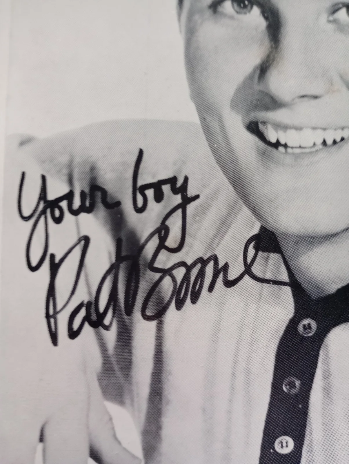 Pat Boone vintage autographed photo, image 2