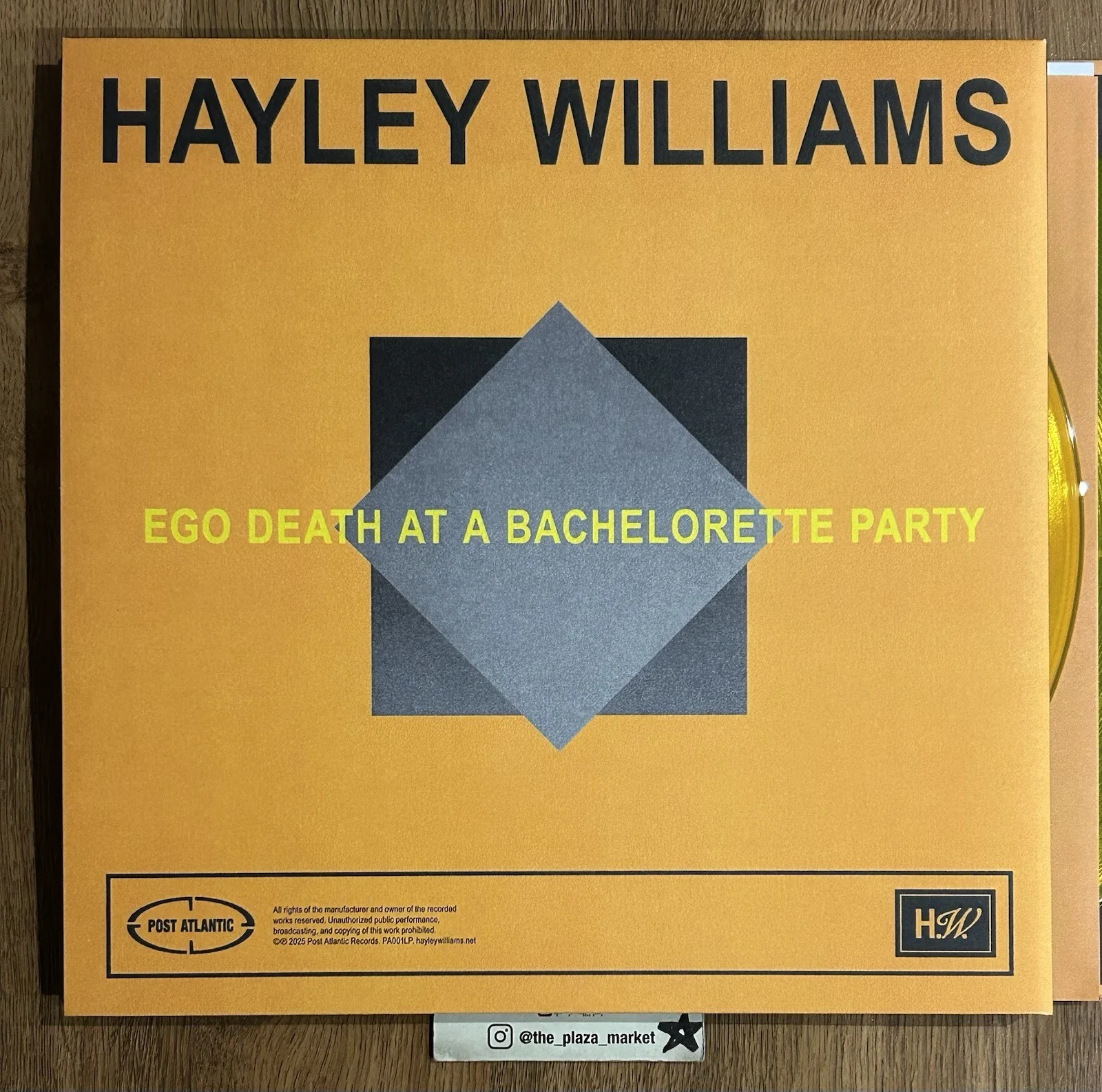 Hayley Williams Hand Signed vinyl Ego Death at a Bachelorette Party autographed, image 2