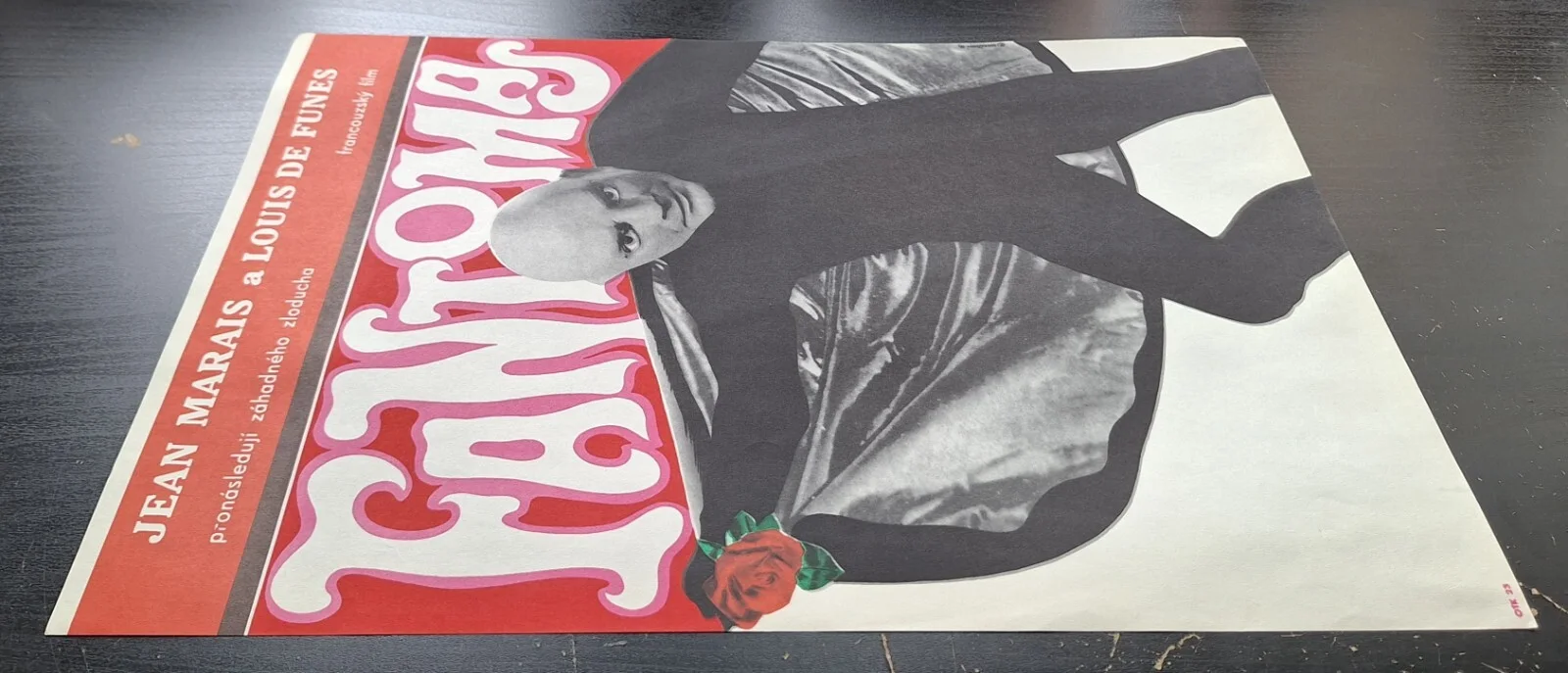 FANTOMAS, LOUIS DE FUNES, ORIGINAL A3 CZECH MOVIE POSTER, GALOVA VODRAZKOVA, изображение 2