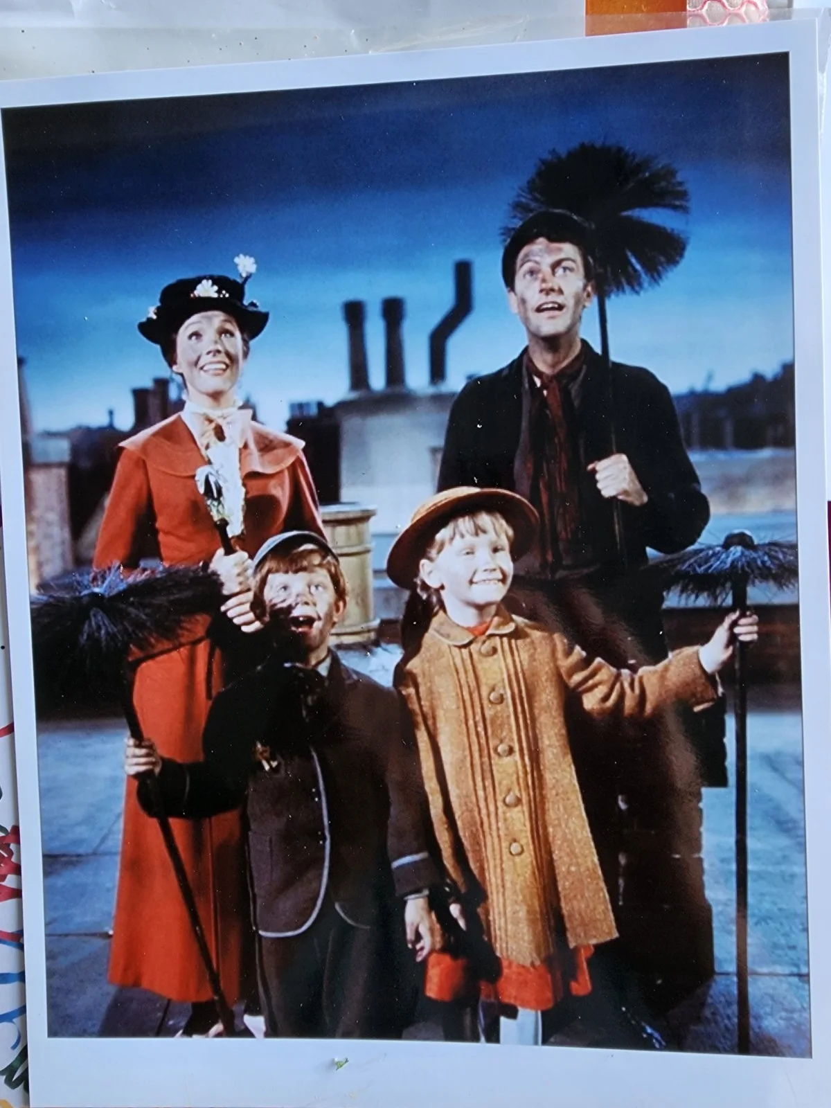 Dick van dyke signed mary poppins color photo, изображение 5