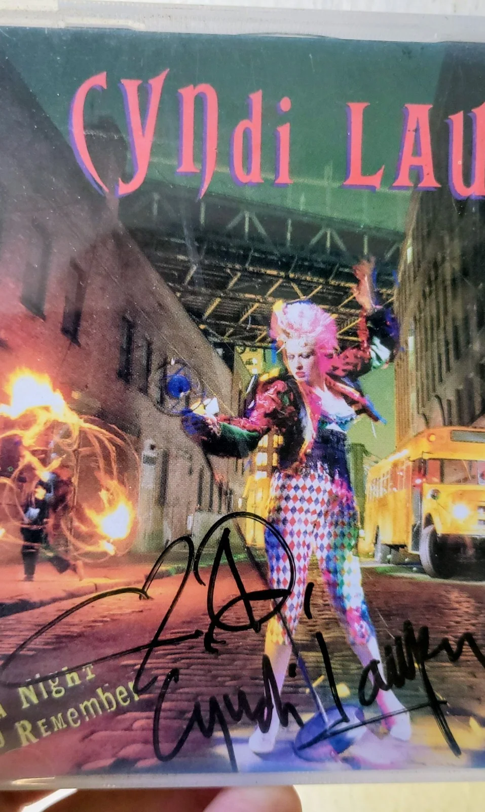 Cyndi Lauper — Cyndi Lauper Autographed Signed CD A Night To Remember RARE, image 2