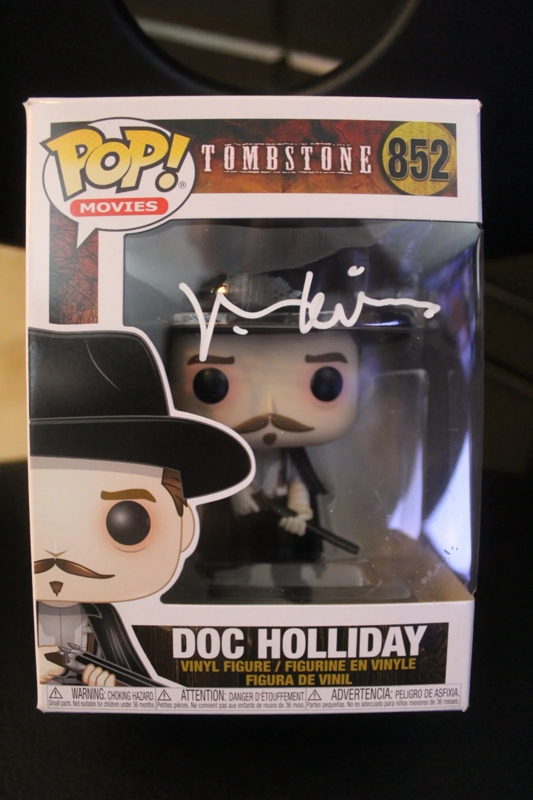 Val Kilmer — Signed Funko Pop Movies #852 - Tombstone - Doc Holiday, Val Kilmer + COA