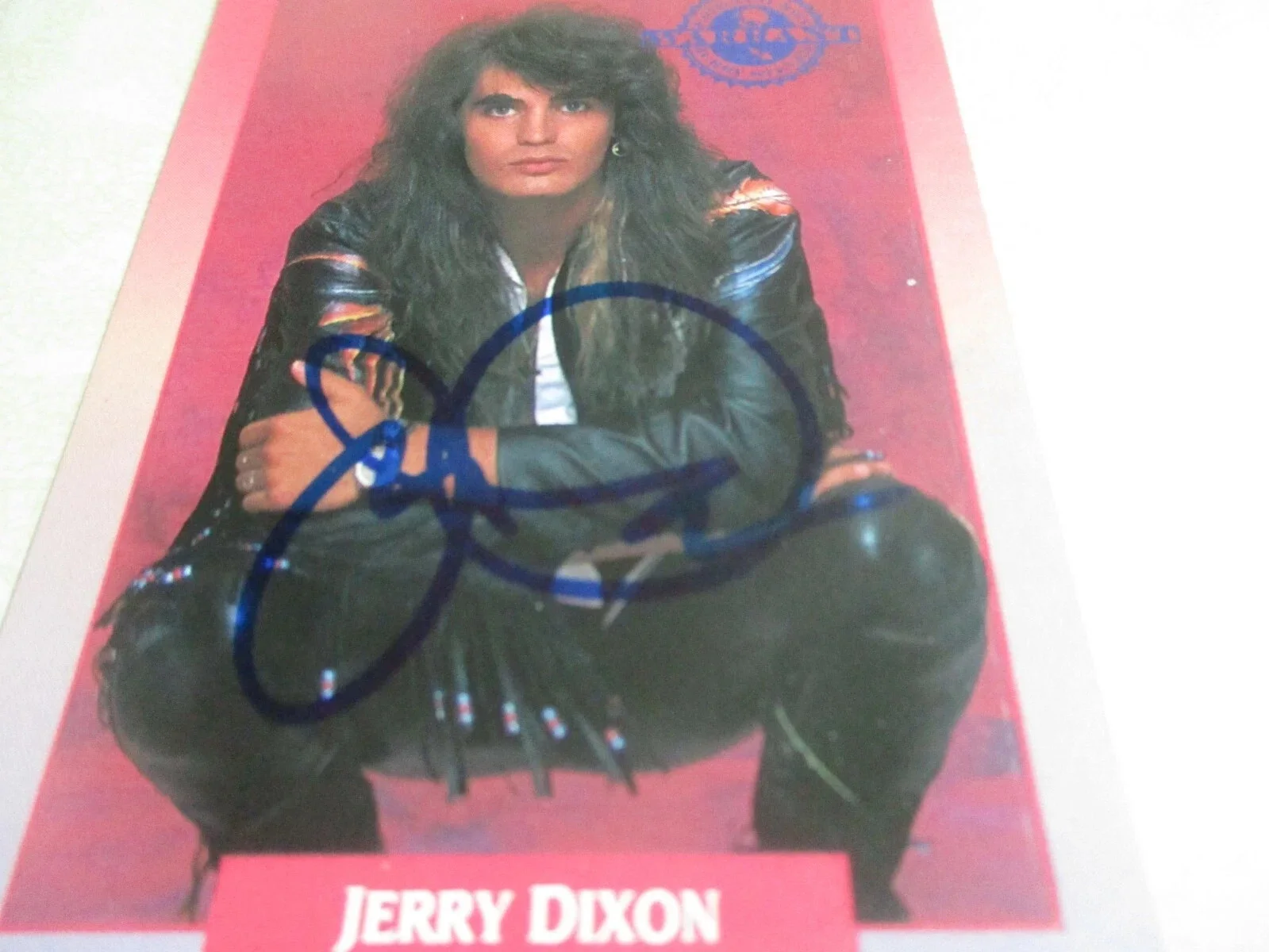 WARRANT LOT OF 2 AUTHENTIC SIGNED/AUTOGRAPHED ROCKCARDS-JERRY DIXON ERIK TURNER, изображение 2
