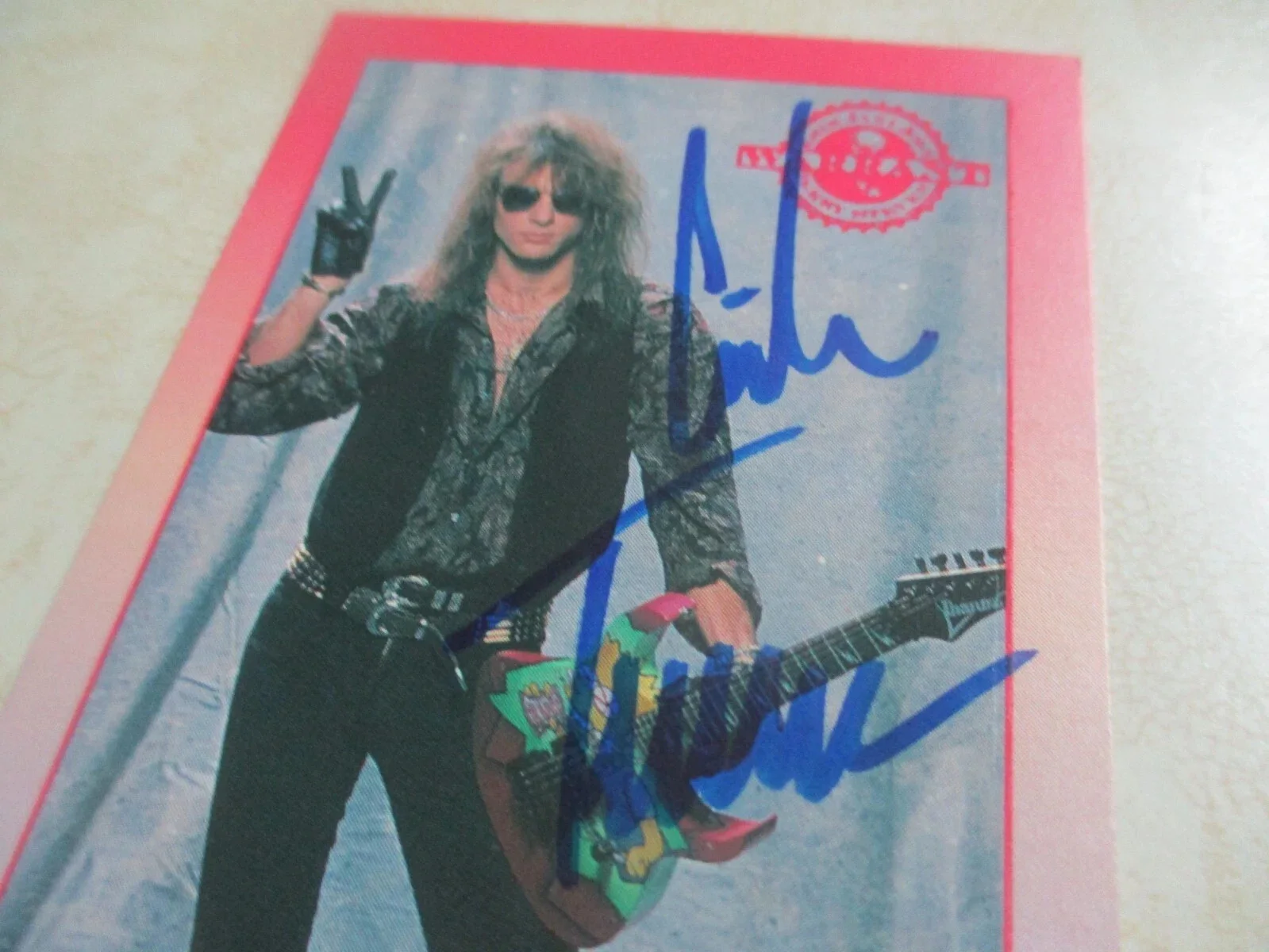 WARRANT LOT OF 2 AUTHENTIC SIGNED/AUTOGRAPHED ROCKCARDS-JERRY DIXON ERIK TURNER, изображение 3