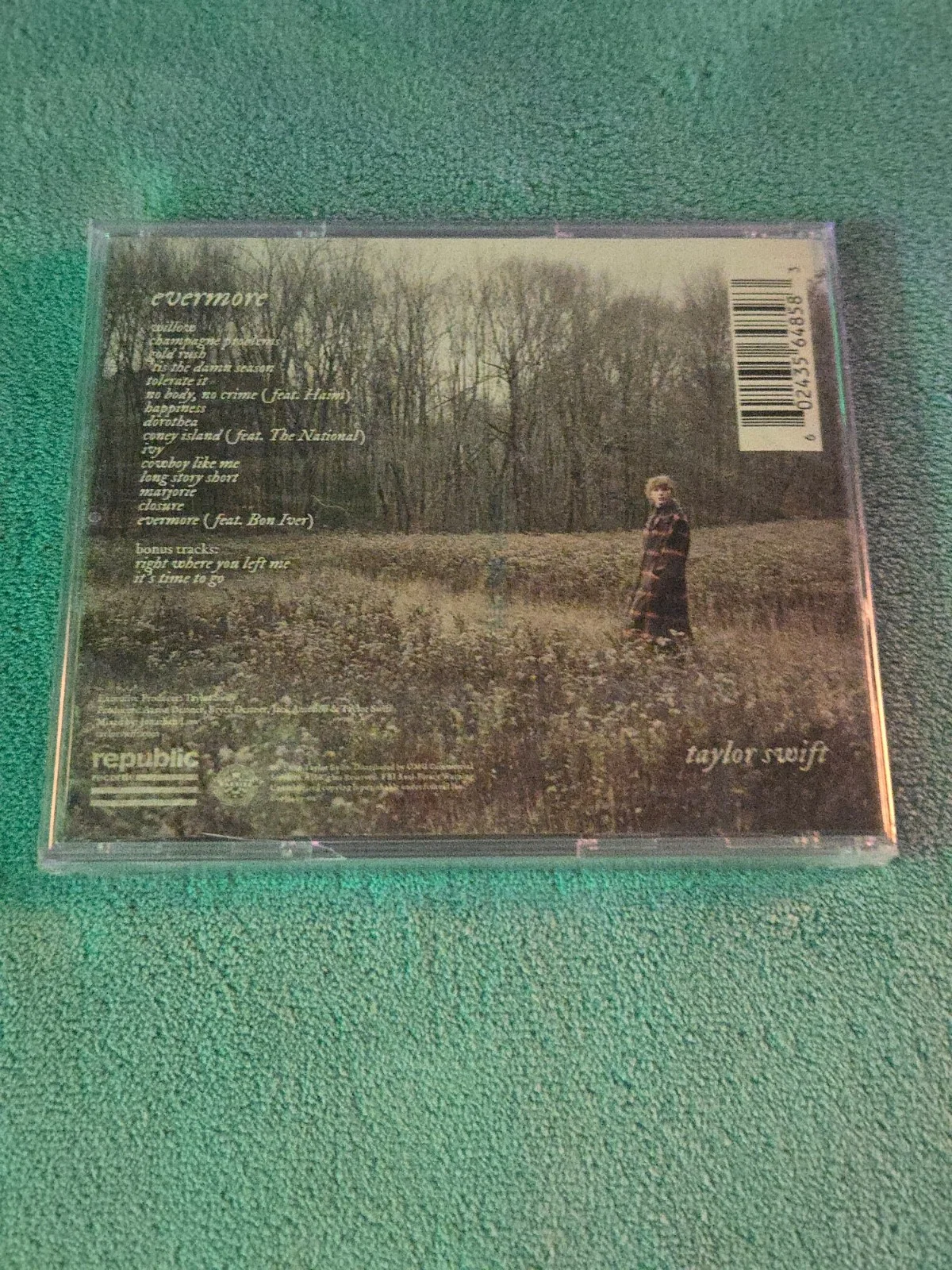 Taylor Swift Evermore Signed/Autographed CD (Sealed in Original Plastic Wrap), image 2