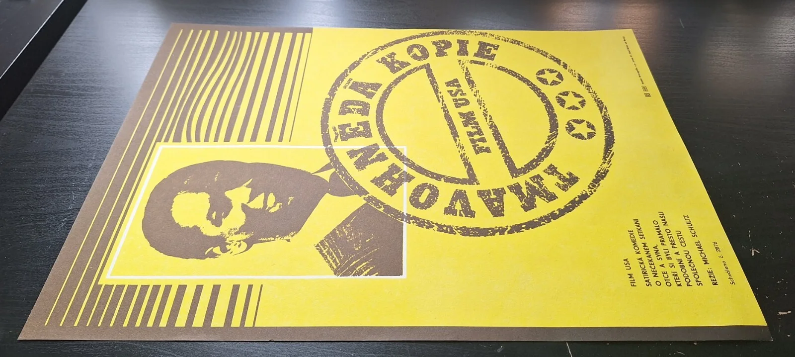 CARBON COPY, TMAVOHNEDA KOPIE, DENZEL WASHINGTON, ORIGINAL A3 CZECH MOVIE POSTER, изображение 2