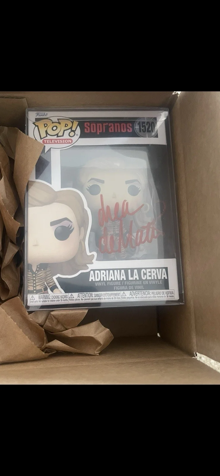 Drea De Matteo — Drea de Matteo Signed Funko Pop - Adriana La Cerva The Soprano's -Beckett, изображение 2