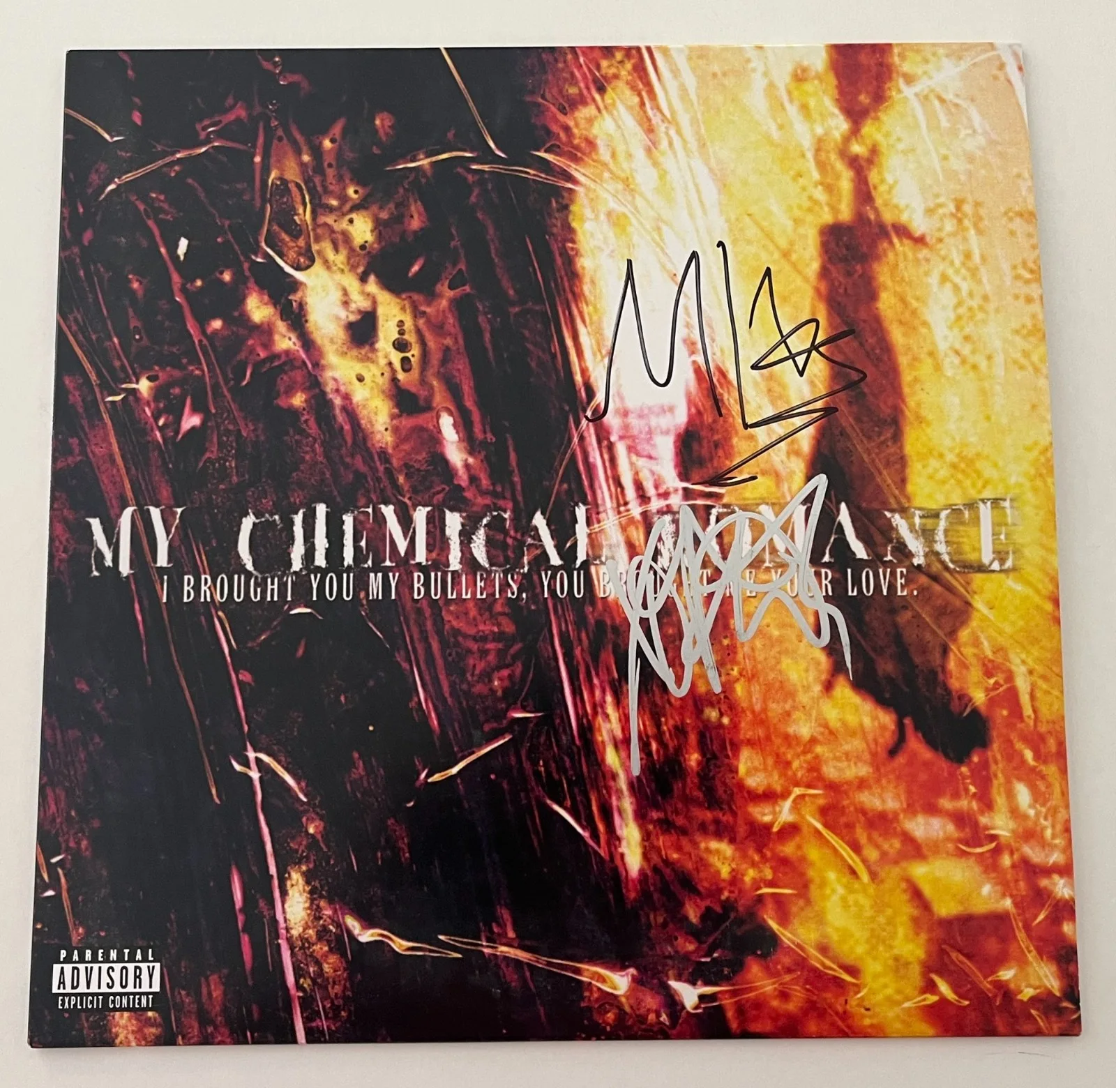 MIKEY WAY & FRANK IERO SIGNED MY CHEMICAL ROMANCE DEBUT VINYL w/EXACT PROOF COA, image 2