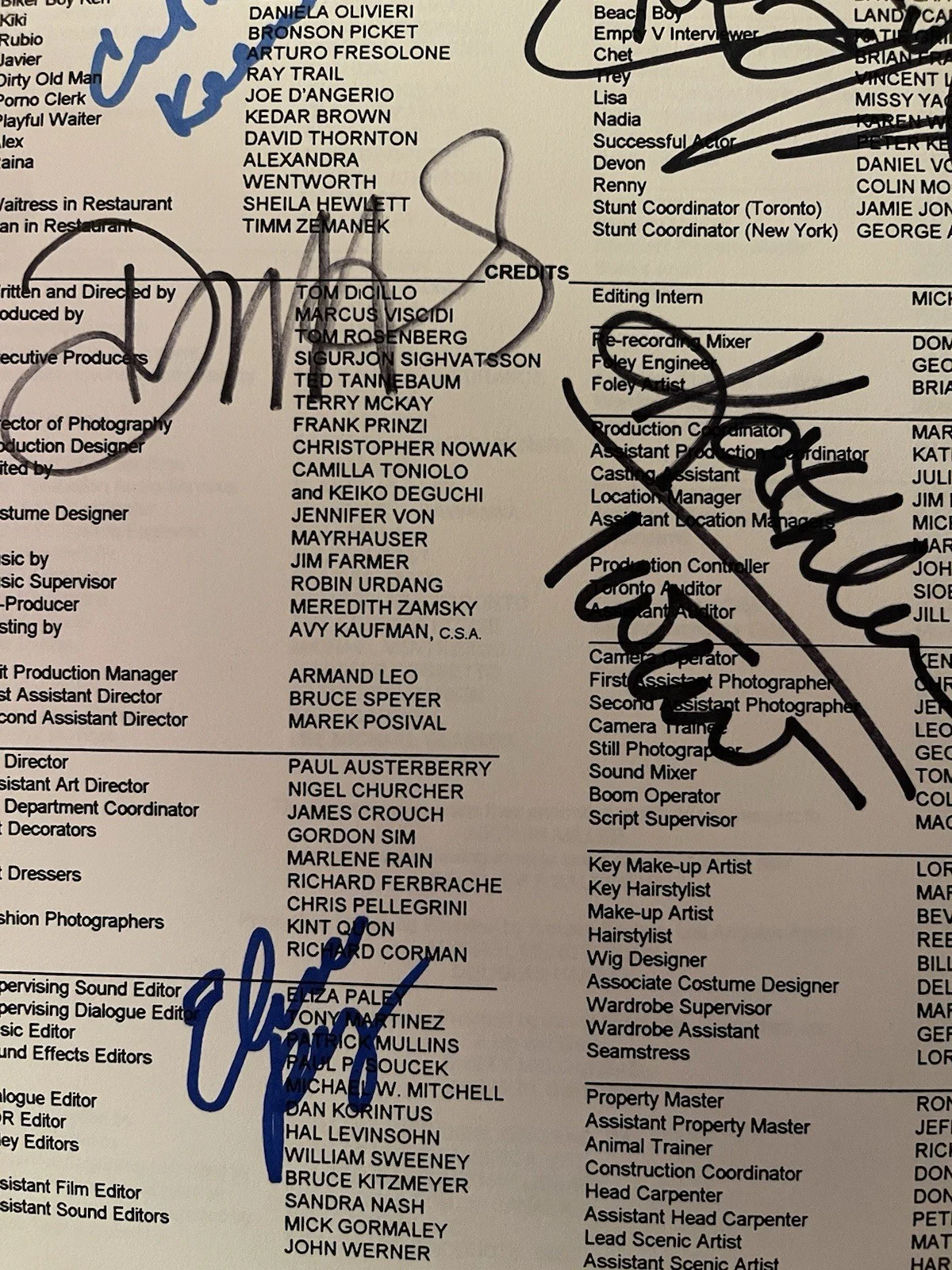 6 actors — The Real Blonde 97 Movie Cast signed, Chapple, Modine,Keener,Hannah,Berkley, 1, изображение 2