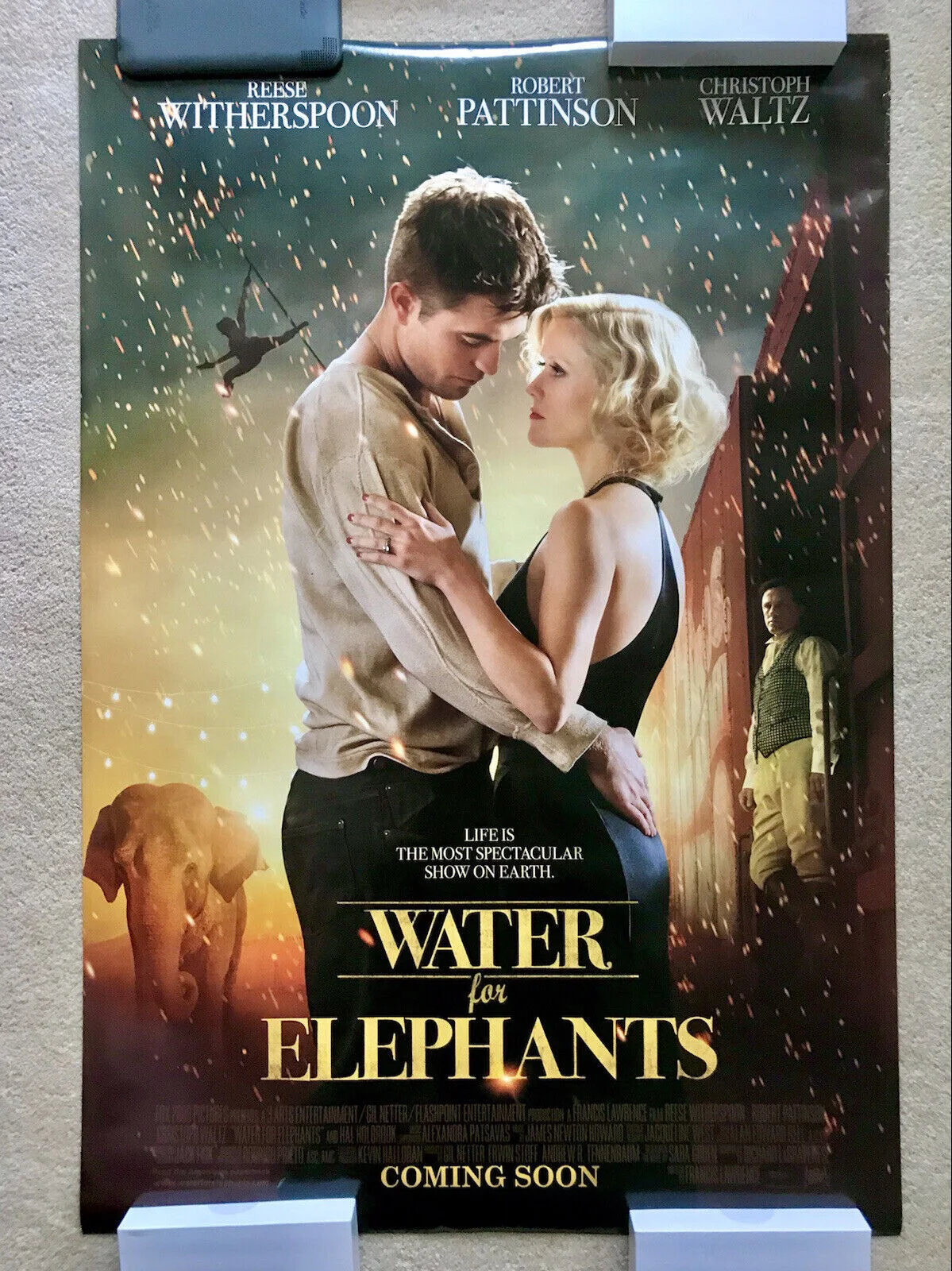 WATER FOR ELEPHANTS Original DS Movie Poster REESE WITHERSPOON ROBERT PATTINSON, изображение 2