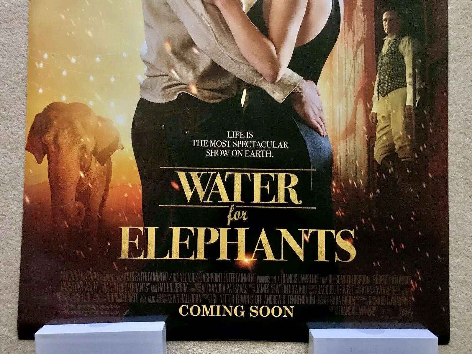 WATER FOR ELEPHANTS Original DS Movie Poster REESE WITHERSPOON ROBERT PATTINSON, изображение 3