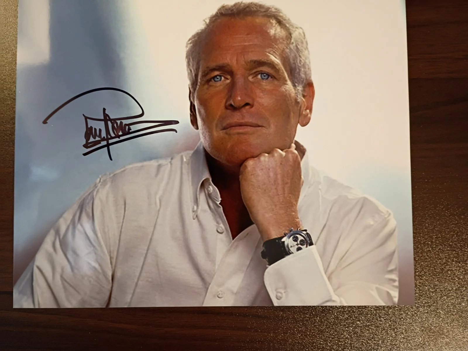 Paul Newman — Paul Newman Slapshot Signed 8x10 COA W/Matching Numbered Sticker