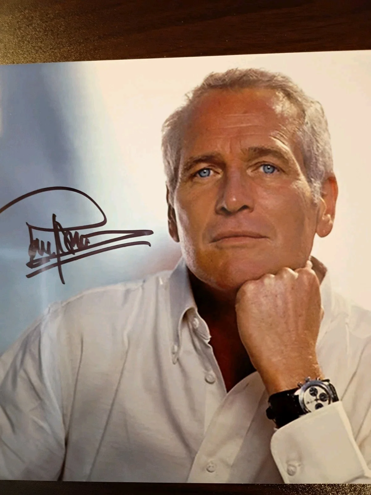 Paul Newman — Paul Newman Slapshot Signed 8x10 COA W/Matching Numbered Sticker, image 4