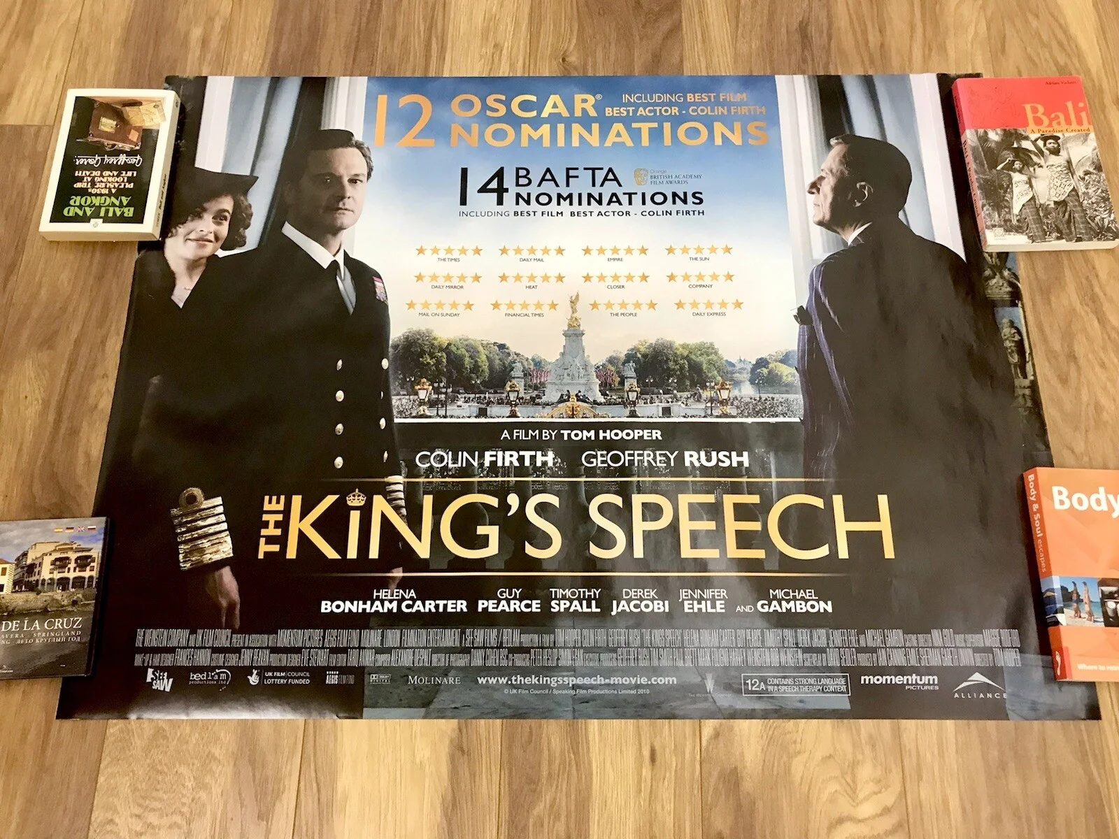 THE KINGS SPEECH British Quad DS Movie Film Poster COLIN FIRTH GEOFFREY RUSH, изображение 2