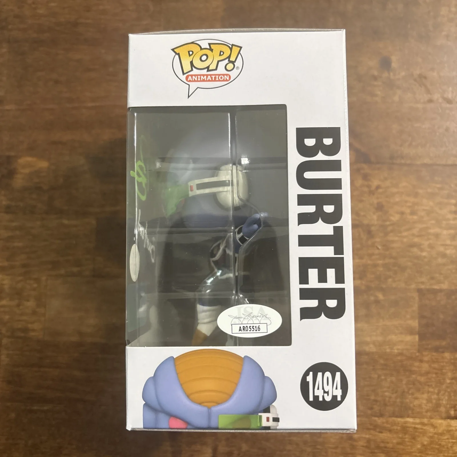 Mark Britten — Mark Britten Autographed Signed Quoted Funko Pop #1494 Burter Dragon Ball Z, image 5