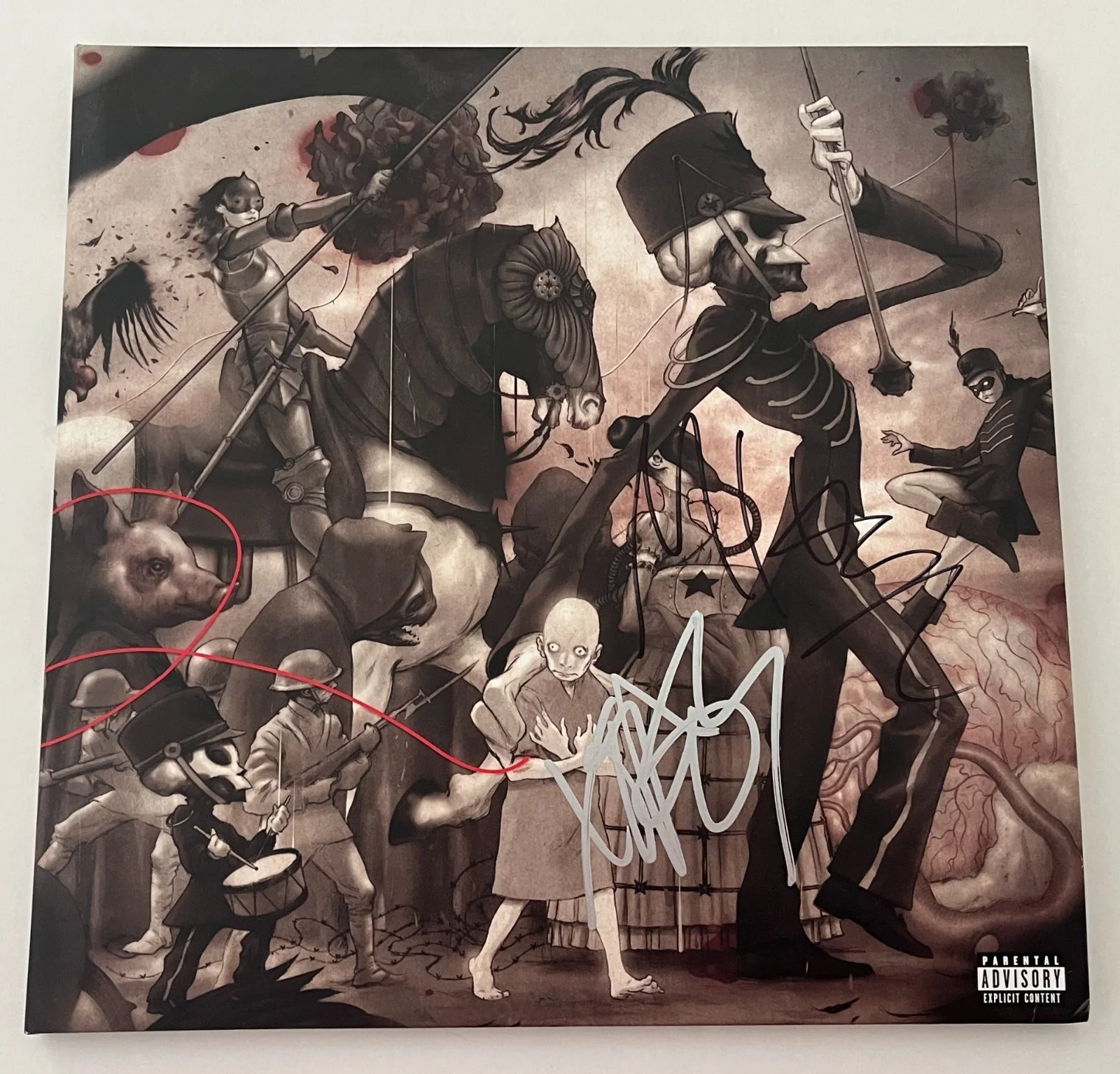 MIKEY WAY & FRANK IERO SIGNED MY CHEMICAL ROMANCE THE BLACK PARADE VINYL w/PROOF, изображение 2