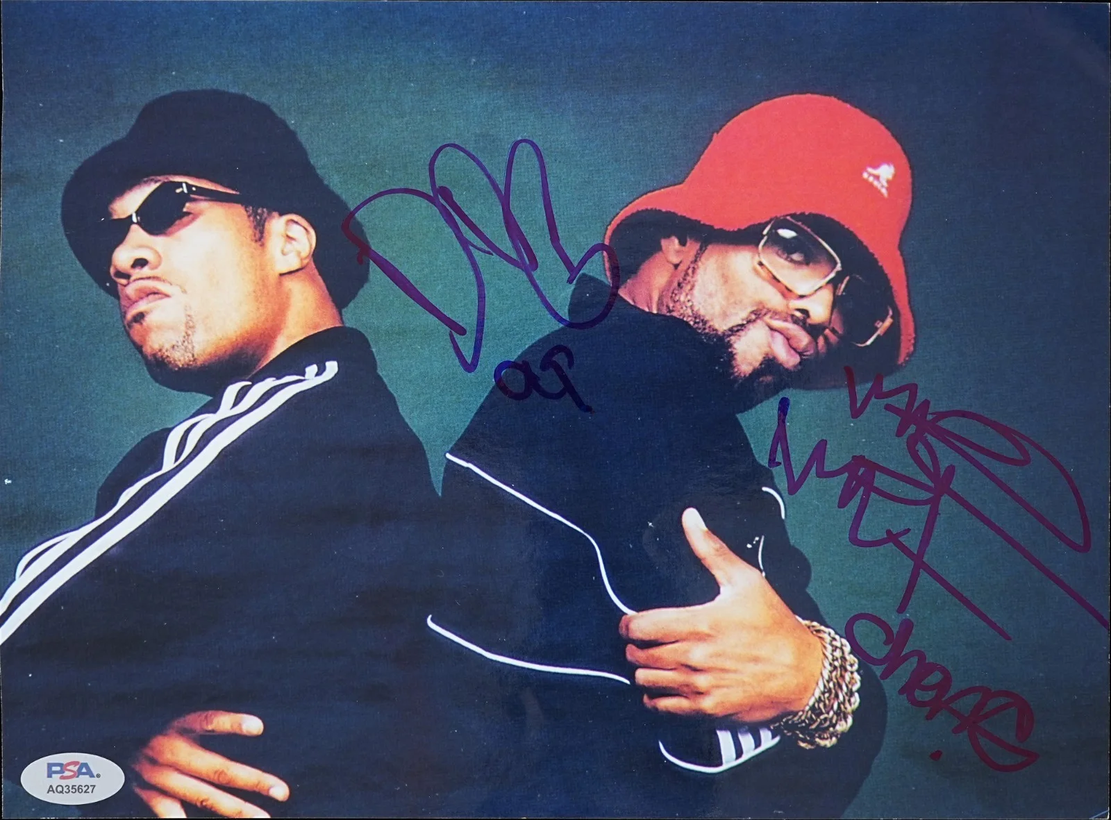 METHOD MAN AND REDMAN SIGNED AUTOGRAPHED 8X10 PHOTO DEF JAM BLACKOUT! PSA COA, image 2
