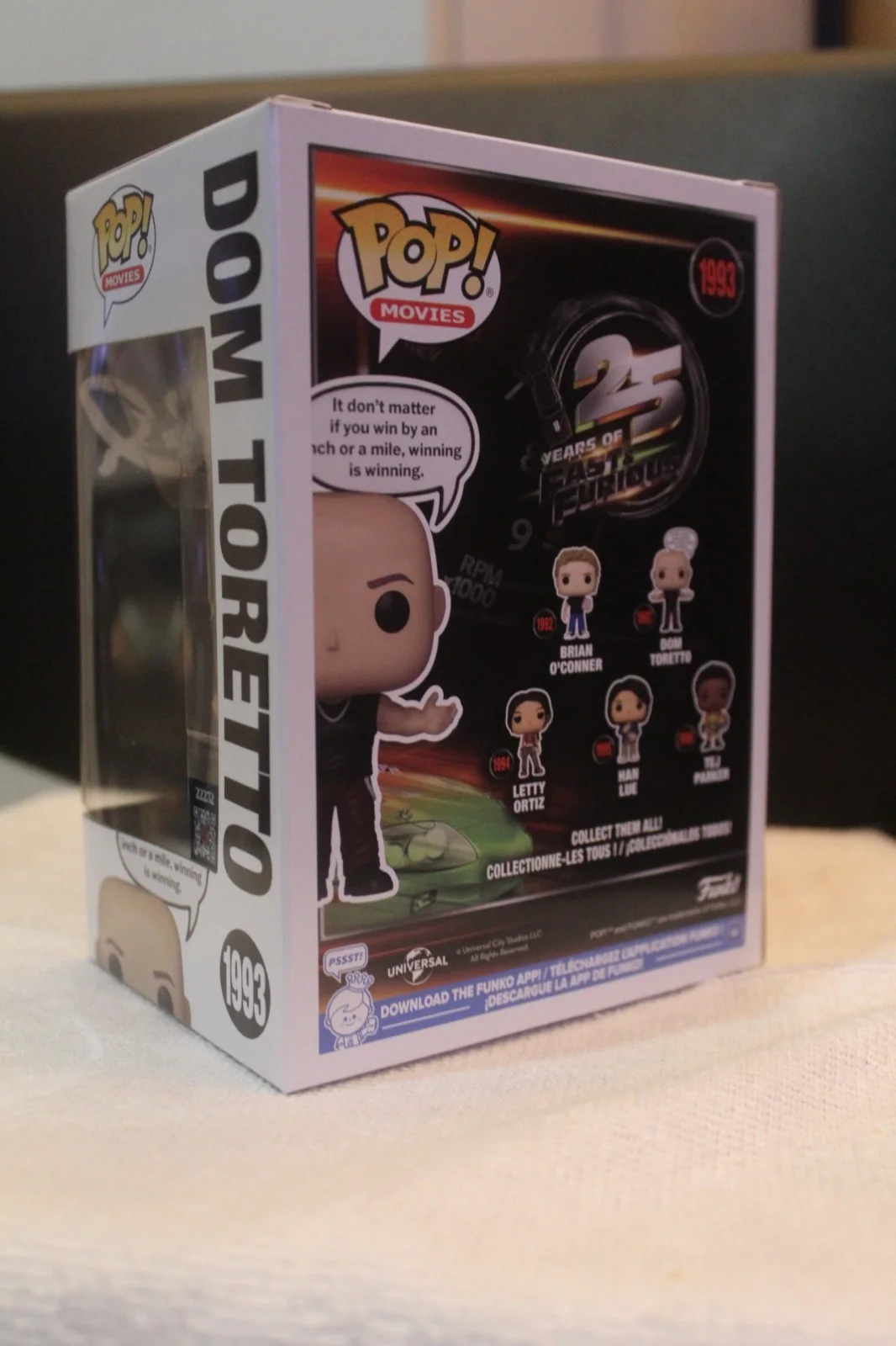 Vin Diesel — Signed Funko Pop Movies #1993 - Fast & Furious - Dom Toretto - Vin Diesel + COA, изображение 5