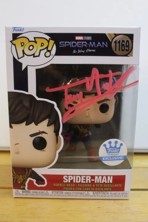 Tom Holland — Signed Funko Pop Movies #1169 - SPIDERMAN - No Way Home, Tom Holland+ COA