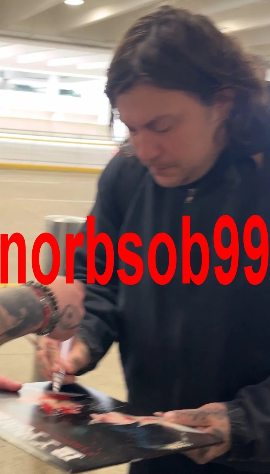 FRANK IERO SIGNED MY CHEMICAL ROMANCE LIFE ON THE MURDER SCENE VINYL EXACT PROOF, image 5