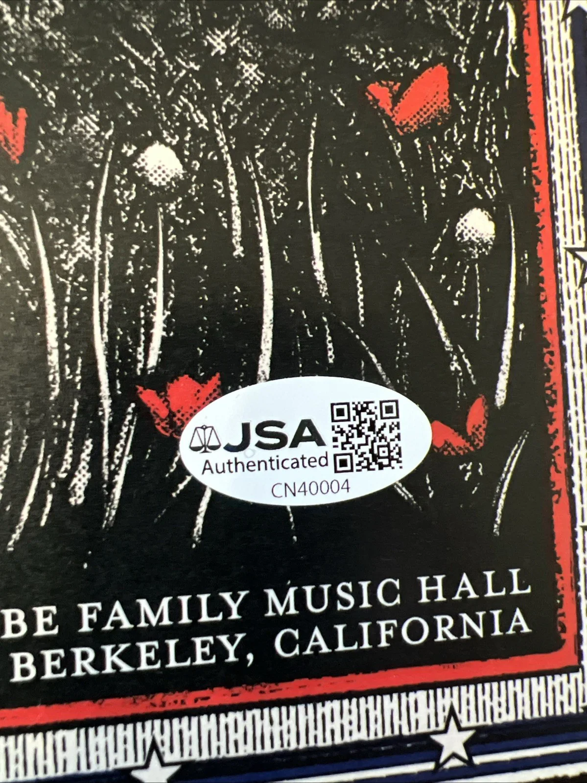 Jesse Welles Signed 2026 Tour Poster JSA Coa Autographed The UC Theatre Berkeley, image 3
