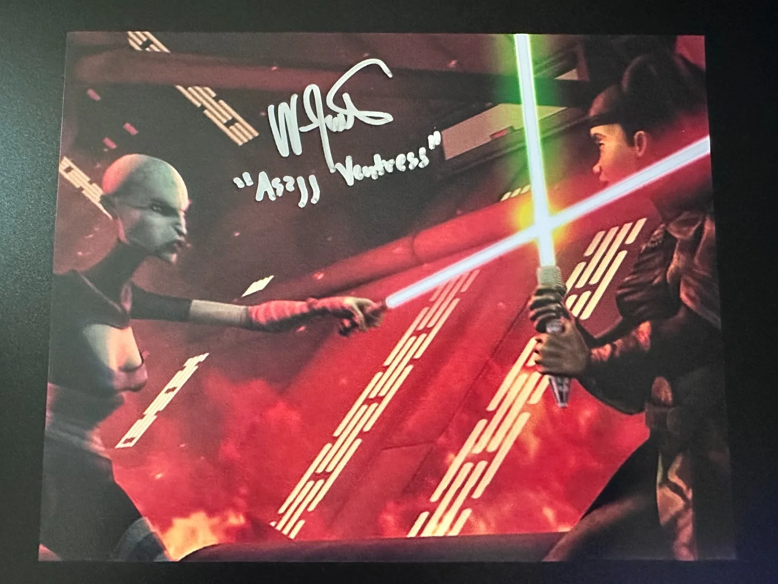 Nika Futterman — Nika Futterman Signed 8x10 Star Wars: The Clone Wars Asajj Ventress Autograph