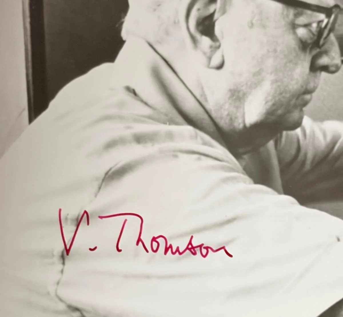 VIRGIL THOMSON SIGNED AUTOGRAPHED 8X10 PHOTO COMPOSER AMERICAN SOUND PSA COA, image 2