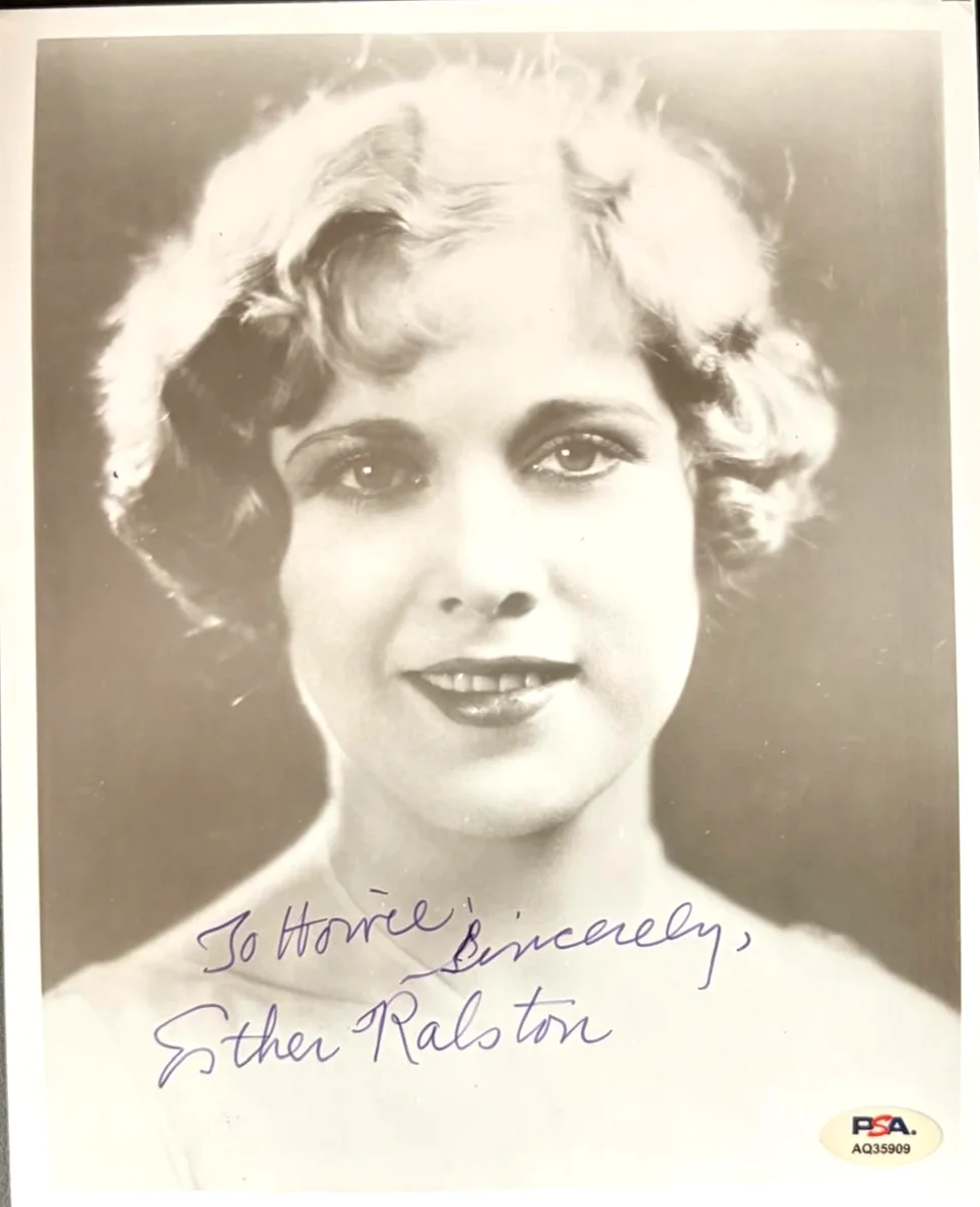 Esther Ralston — ESTHER RALSTON SIGNED AUTOGRAPHED 8X10 PHOTO SILENT MOVIES VAUDVILLE PSA COA