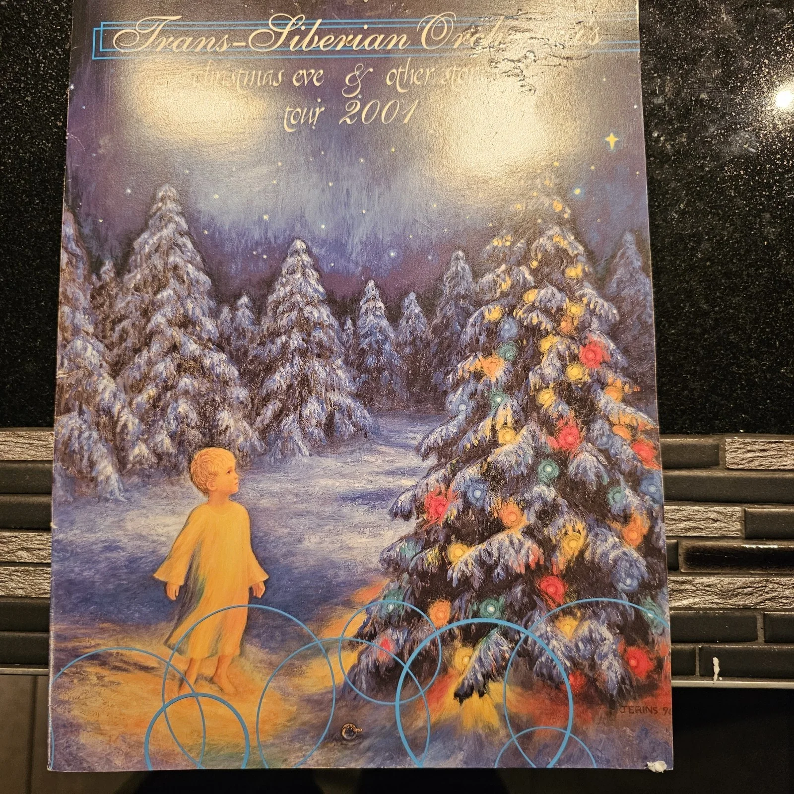 SIGNED 2001 Trans-Siberian Orchestra Tour Program Autographed TSO East Caffery, image 2