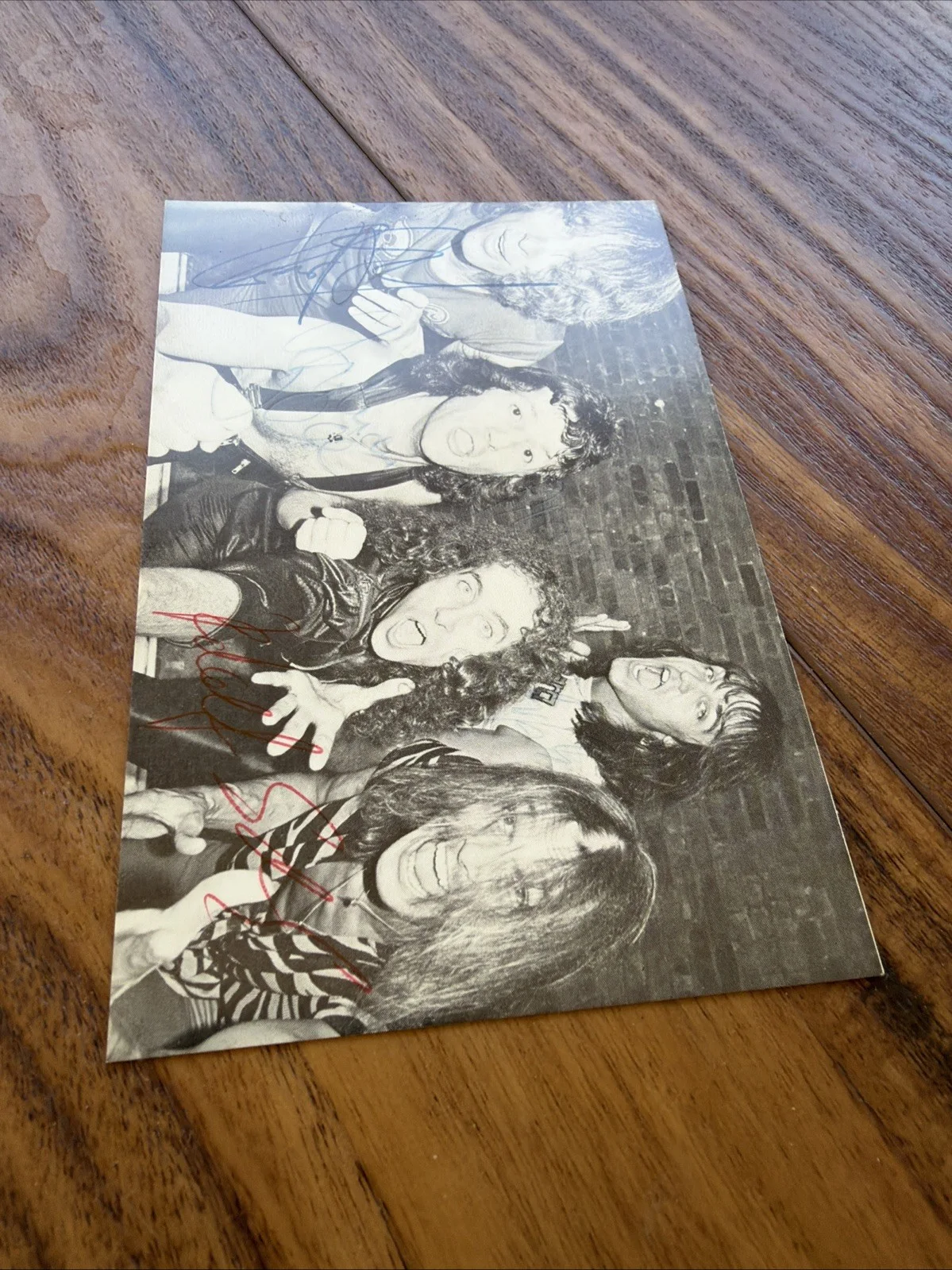 SCORPIONS Band Vintage Signed Photo Autographed Klaus Meine Schenker, изображение 2