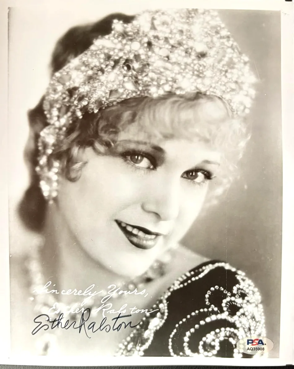 Esther Ralston — ESTHER RALSON SIGNED AUTOGRAPHED 8X10 PHOTO SILENT MOVIES VAUDEVILLE PSA COA