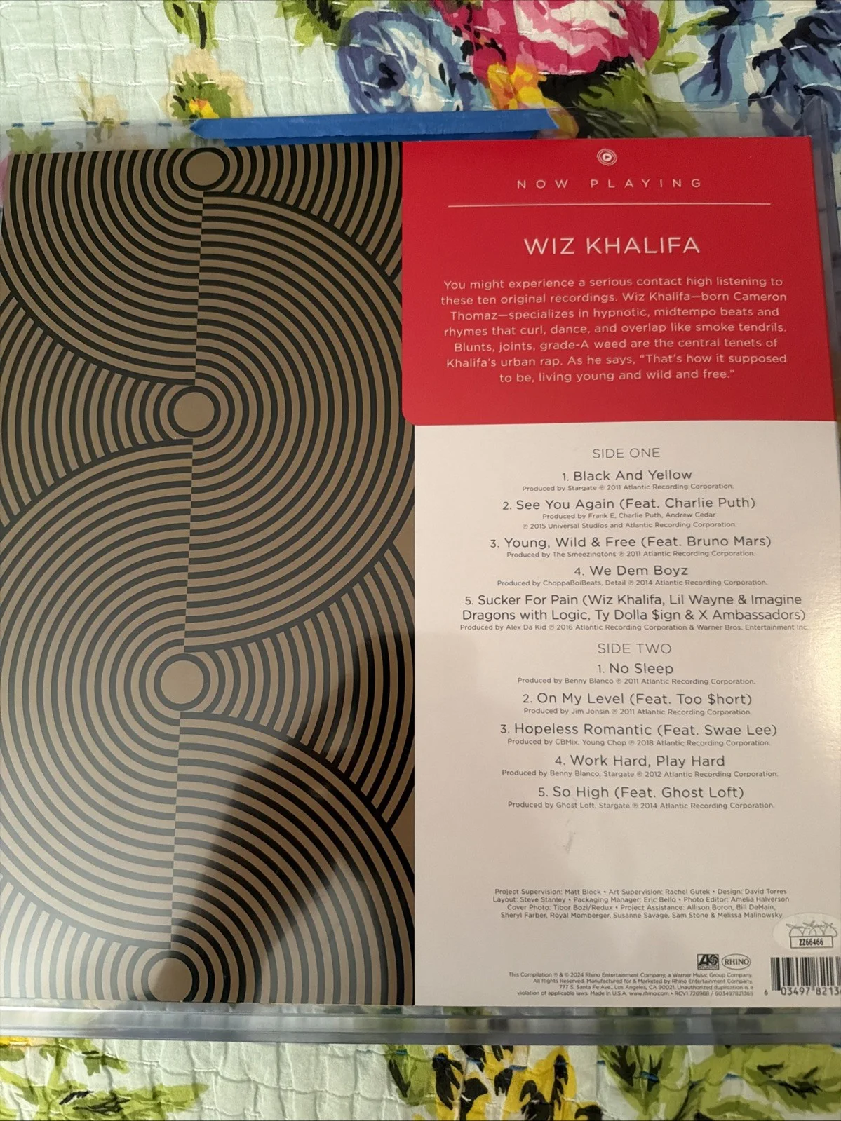 Wiz Khalifa Signed Album Cover Autographed JSA COA Letter Rare, изображение 3
