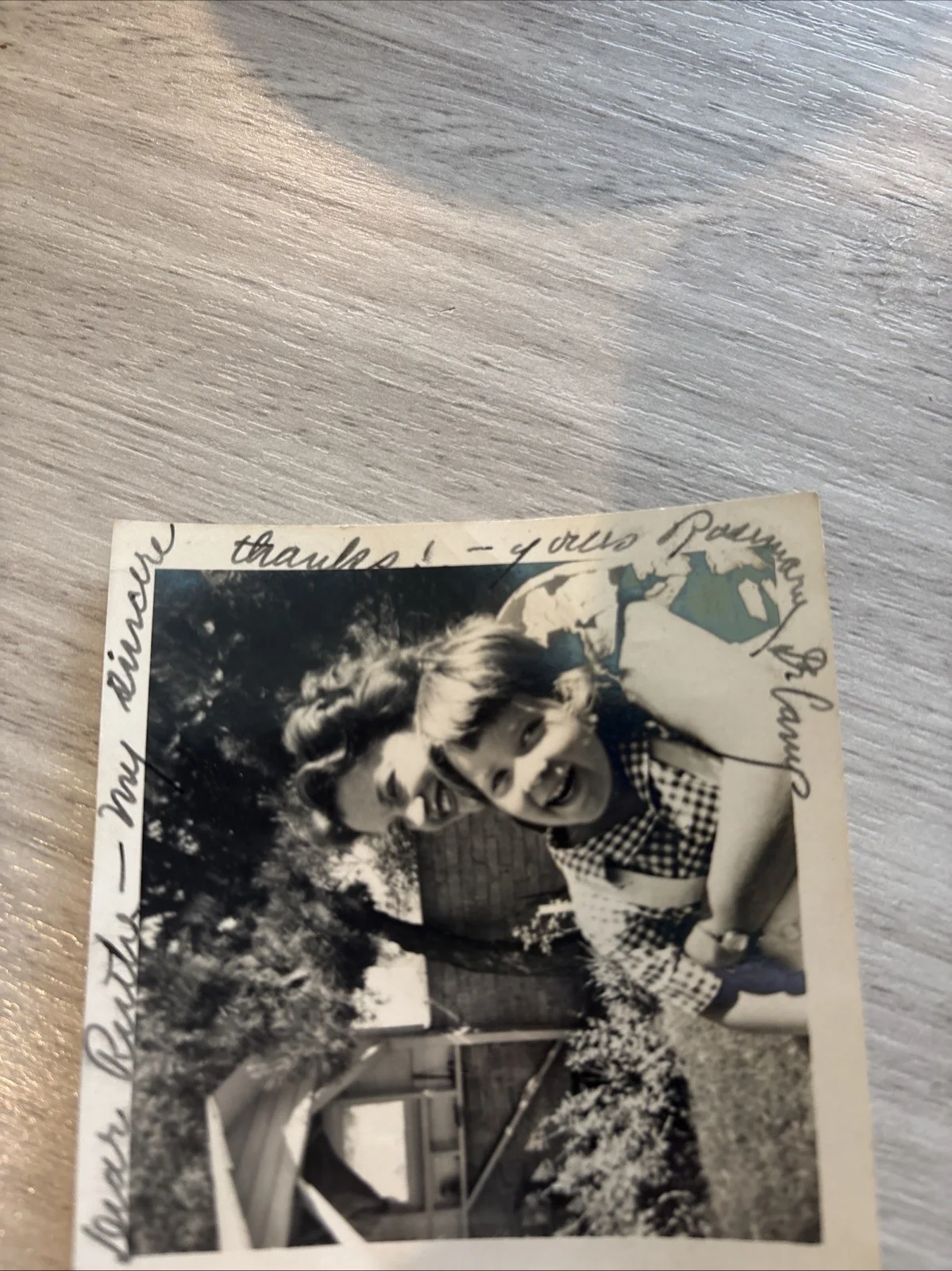 ROSEMARY DECAMP SIGNED JSA ACTRESS 3” X 3”AUTHENTICATED, image 3
