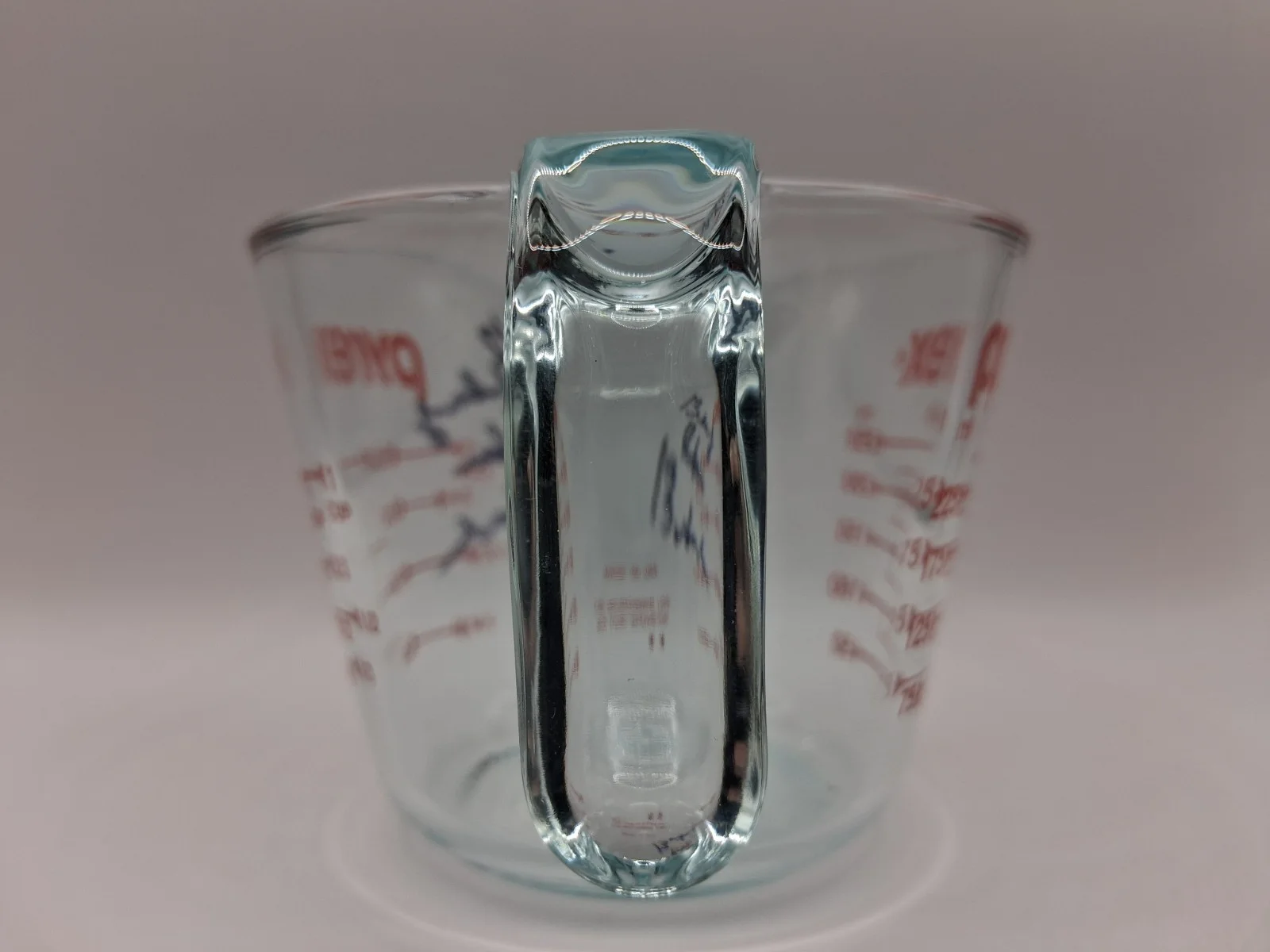 Benny The Butcher Signed Pyrex Measuring Cup, image 3