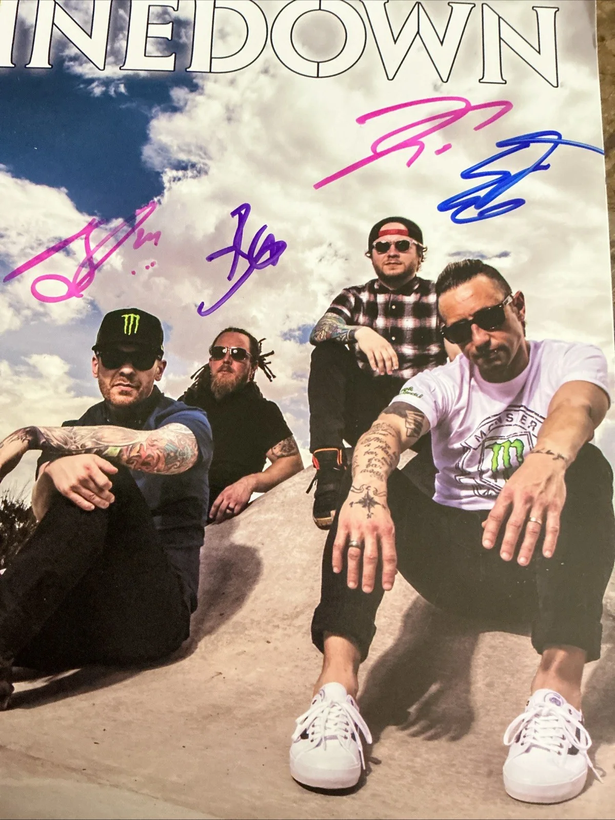 Shinedown Signed Photo, image 2