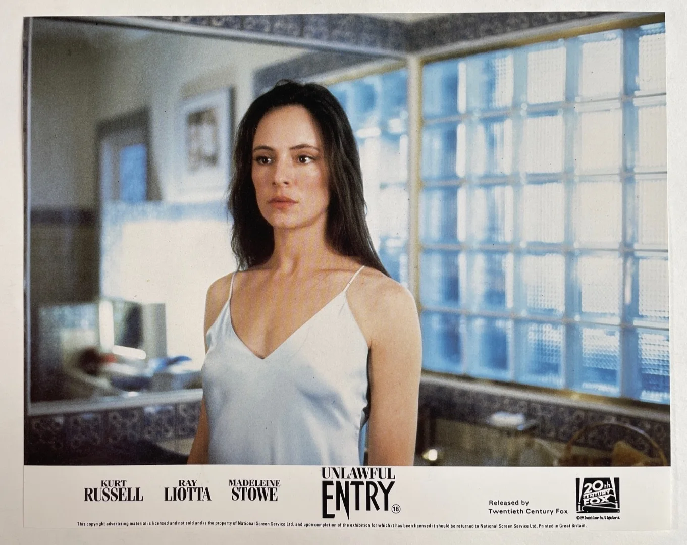 UNLAWFUL ENTRY (1992) Set of 8 UK Lobby Cards FOH Stills, изображение 3