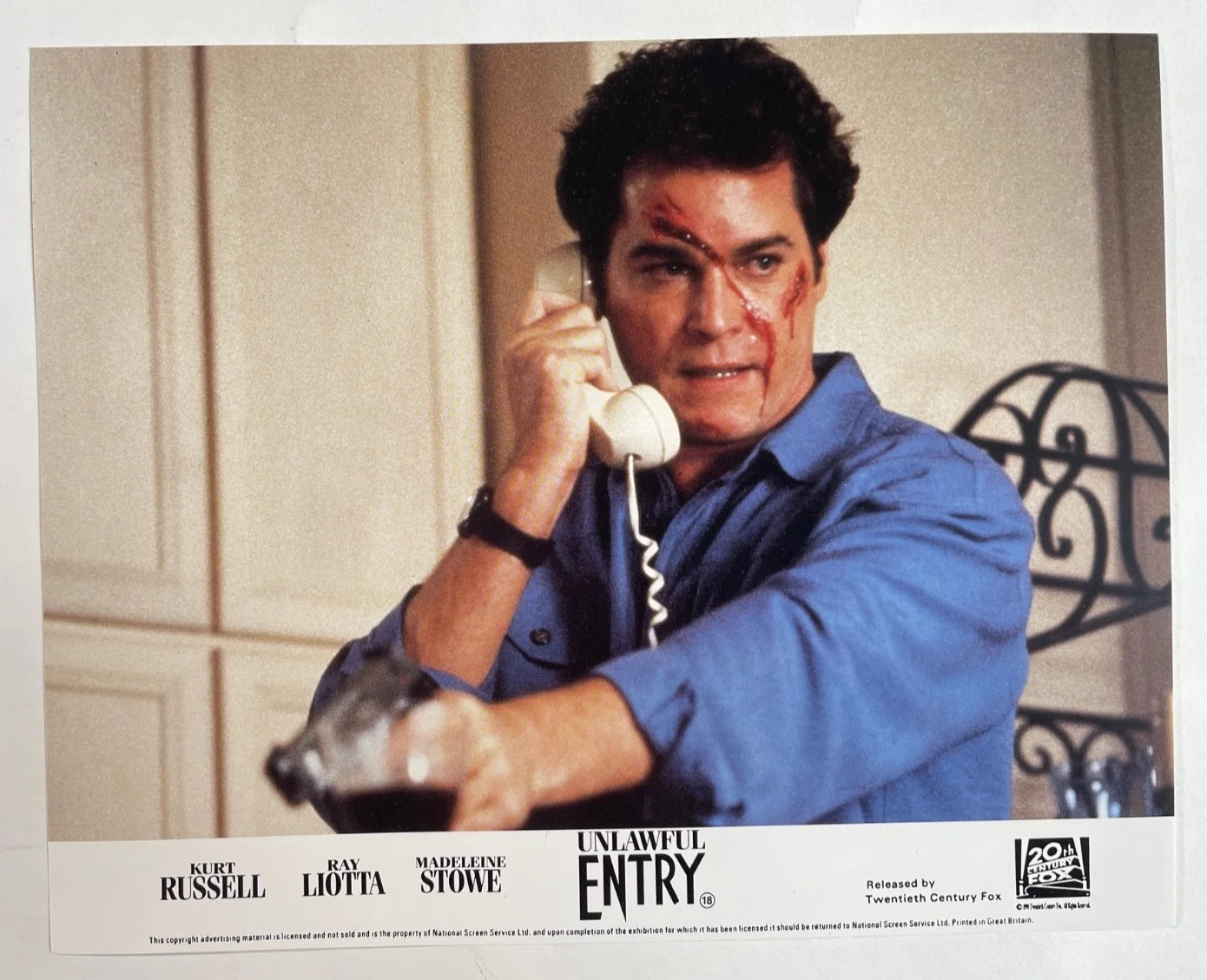 UNLAWFUL ENTRY (1992) Set of 8 UK Lobby Cards FOH Stills, изображение 4