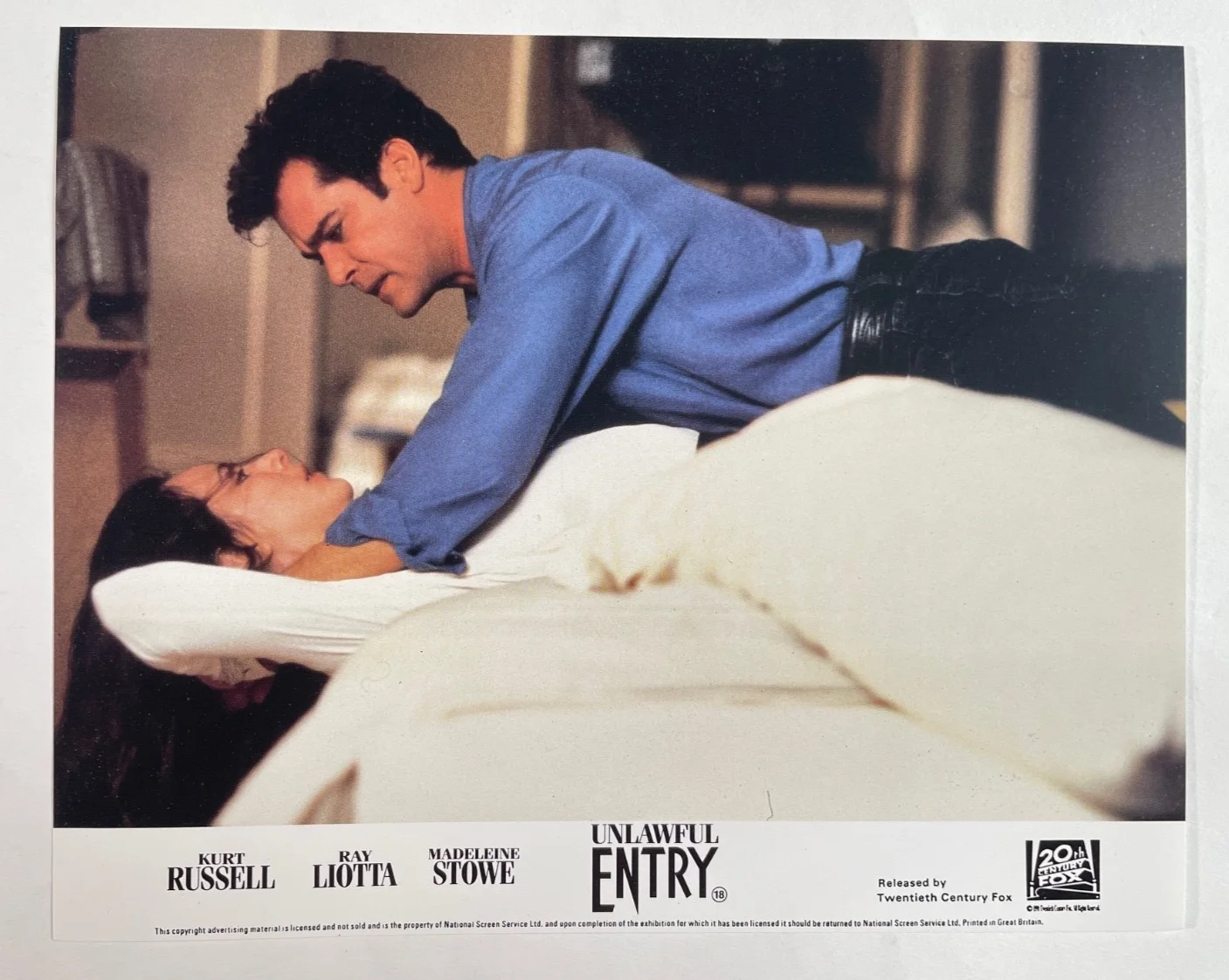 UNLAWFUL ENTRY (1992) Set of 8 UK Lobby Cards FOH Stills, изображение 5