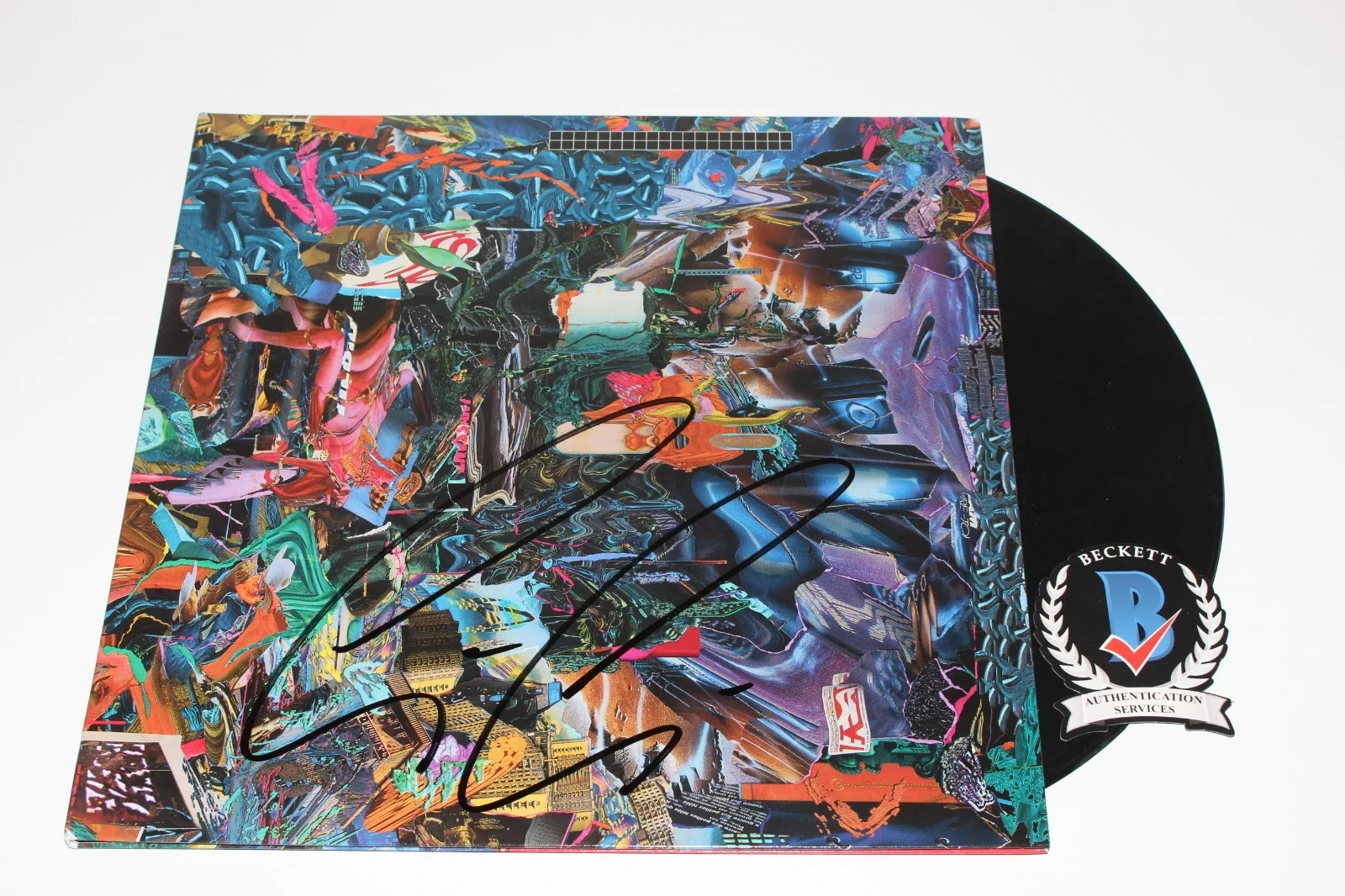 GEORDIE GREEP SIGNED BLACK MIDI 'CAVALCADE' VINYL RECORD ALBUM LP BECKETT COA, image 2